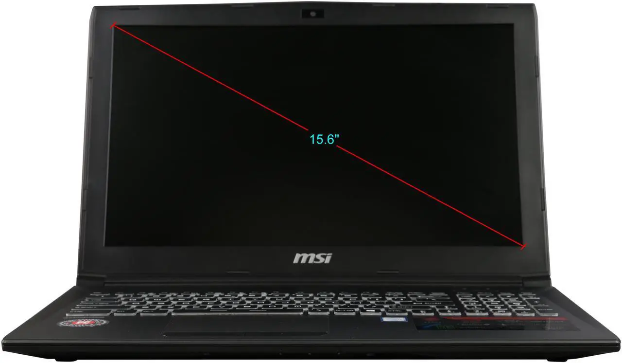 Alt view image 6 of 8 - MSI GP Series - 15.6" GeForce GTX 1060 - Intel Core i7-7700HQ - 16GB Memory - 256 GB SSD - Windows 10 Home 64-Bit - Gaming Laptop - (GP62MVRX Leopard Pro-661 )