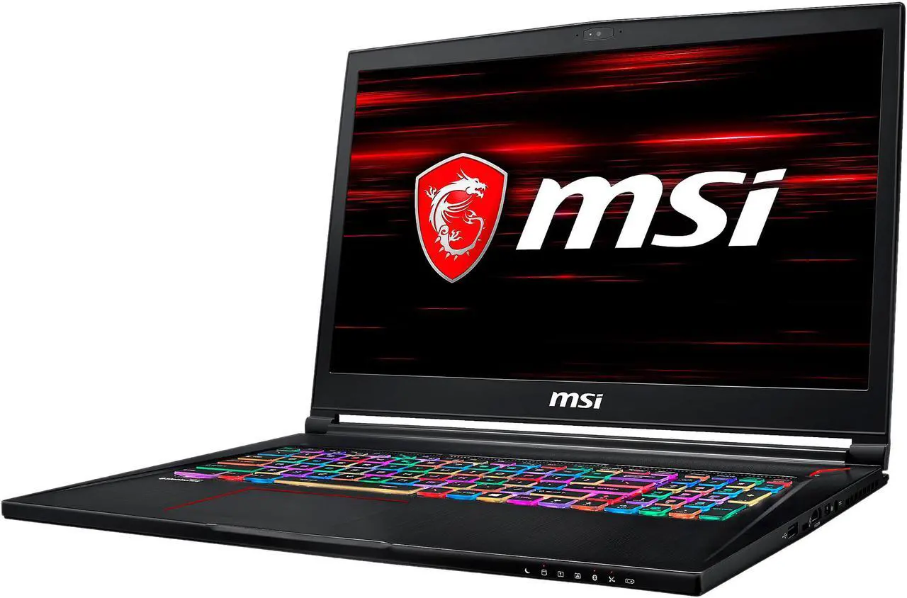 Alt view image 2 of 18 - MSI GS73 STEALTH-016 17.3" 120 Hz FHD GTX 1070 8 GB VRAM i7-8750H 16 GB Memory 256GB SSD 2TB HDD Windows 10 Pro 64-Bit Gaming Laptop