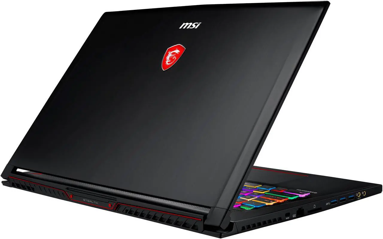 Alt view image 13 of 18 - MSI GS73 STEALTH-016 17.3" 120 Hz FHD GTX 1070 8 GB VRAM i7-8750H 16 GB Memory 256GB SSD 2TB HDD Windows 10 Pro 64-Bit Gaming Laptop