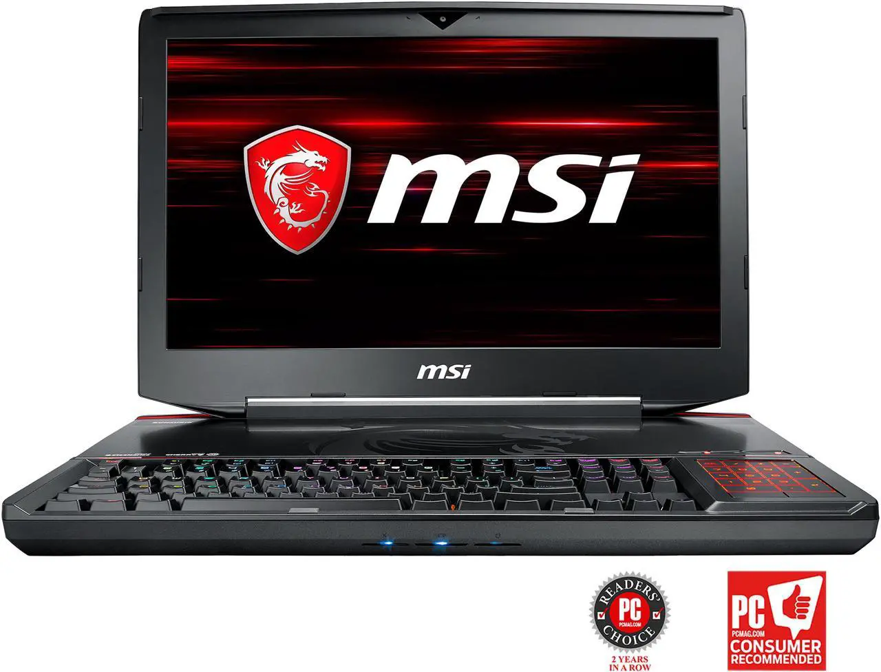 Main image of MSI GT83 TITAN-027 18.4" IPS GTX 1080 SLI 16GB VRAM 16 GB i7-8850H 32 GB Memory 1TB SSD 1TB HDD Windows 10 Home 64-Bit Gaming Laptop