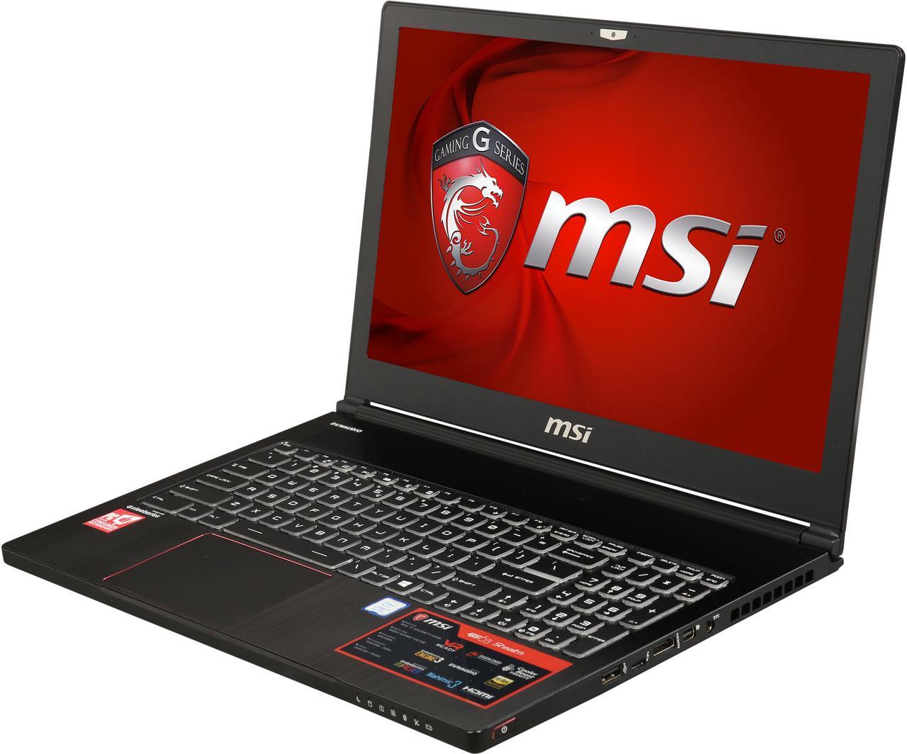 MSI GS Series - 15.6" 60 Hz IPS - Intel Core i7-8750H - GeForce GTX 1060 - 16 GB DDR4 - 1TB HDD 256 GB SSD - Windows 10 Home - Gaming Laptop (GS63 STEALTH-010 )