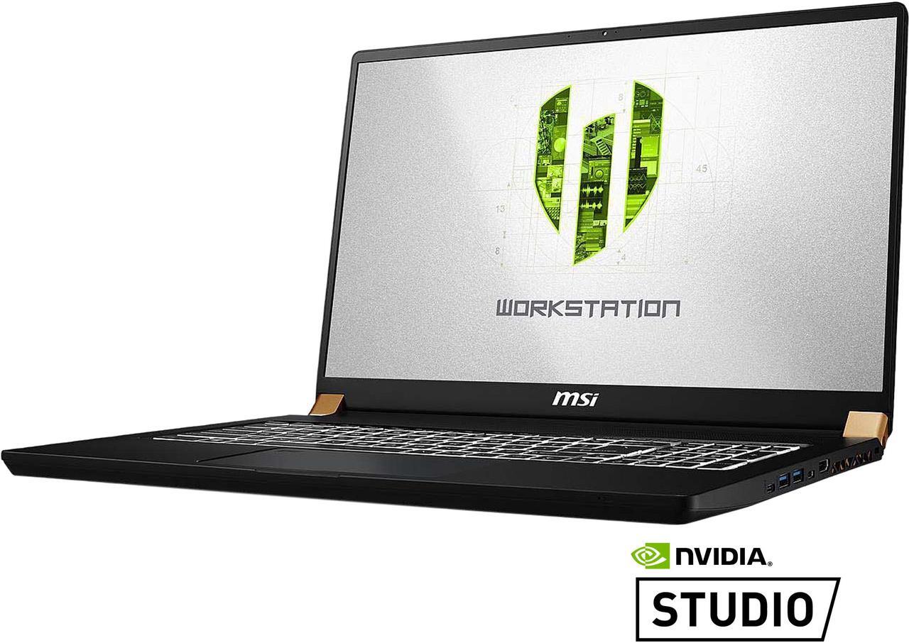 Main image of MSI WS Series Mobile Workstation Intel Core i7-9750H 32GB Memory 512 GB NVMe SSD NVIDIA Quadro RTX 4000 17.3" Non-Touch Screen Windows 10 Pro 64-bit WS75 9TL-497