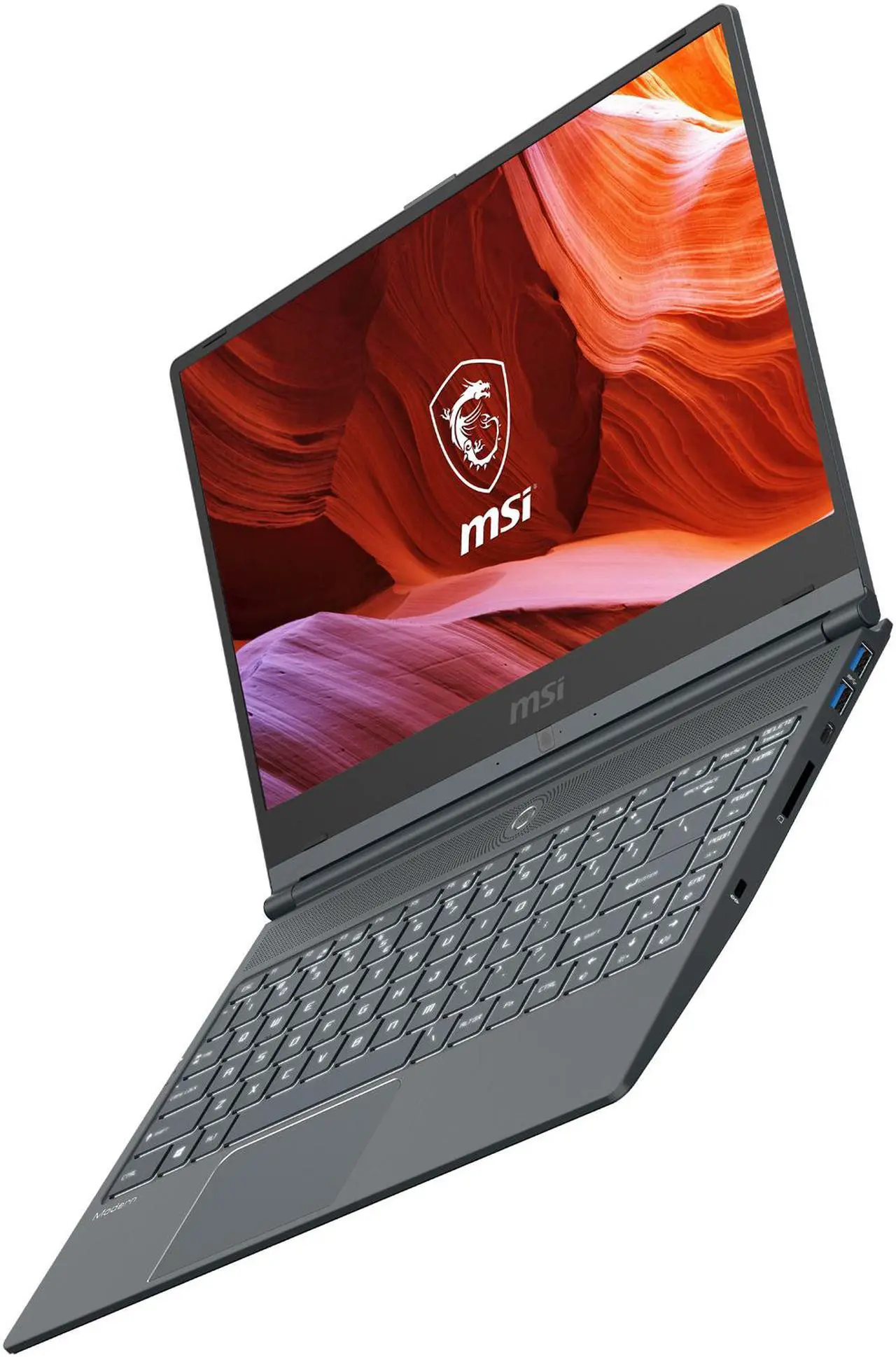 Alt view image 3 of 6 - MSI Laptop Modern 14 A10M-460 Intel Core i5 10th Gen 10210U (1.60 GHz) 8 GB Memory 512 GB NVMe SSD 14.0" Windows 10 Home 64-bit
