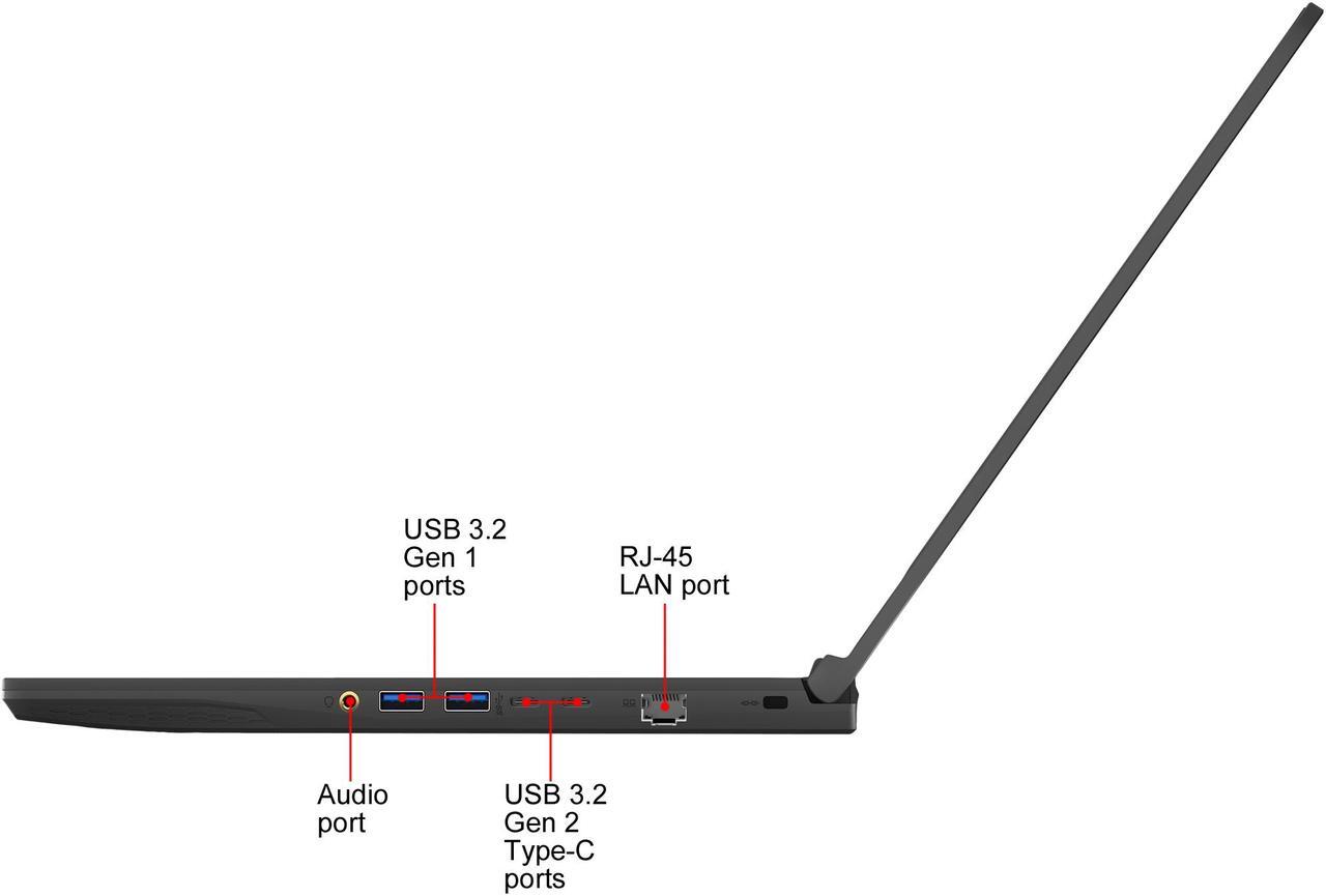 Alt view image 8 of 20 - MSI GF Series - 15.6" GeForce GTX 1660 Ti - Intel Core i5-9300H  - 8GB Memory - 512 GB NVMe SSD - Windows 10 Home 64-bit - Gaming Laptop - 120 Hz IPS (GF65 THIN 9SD )