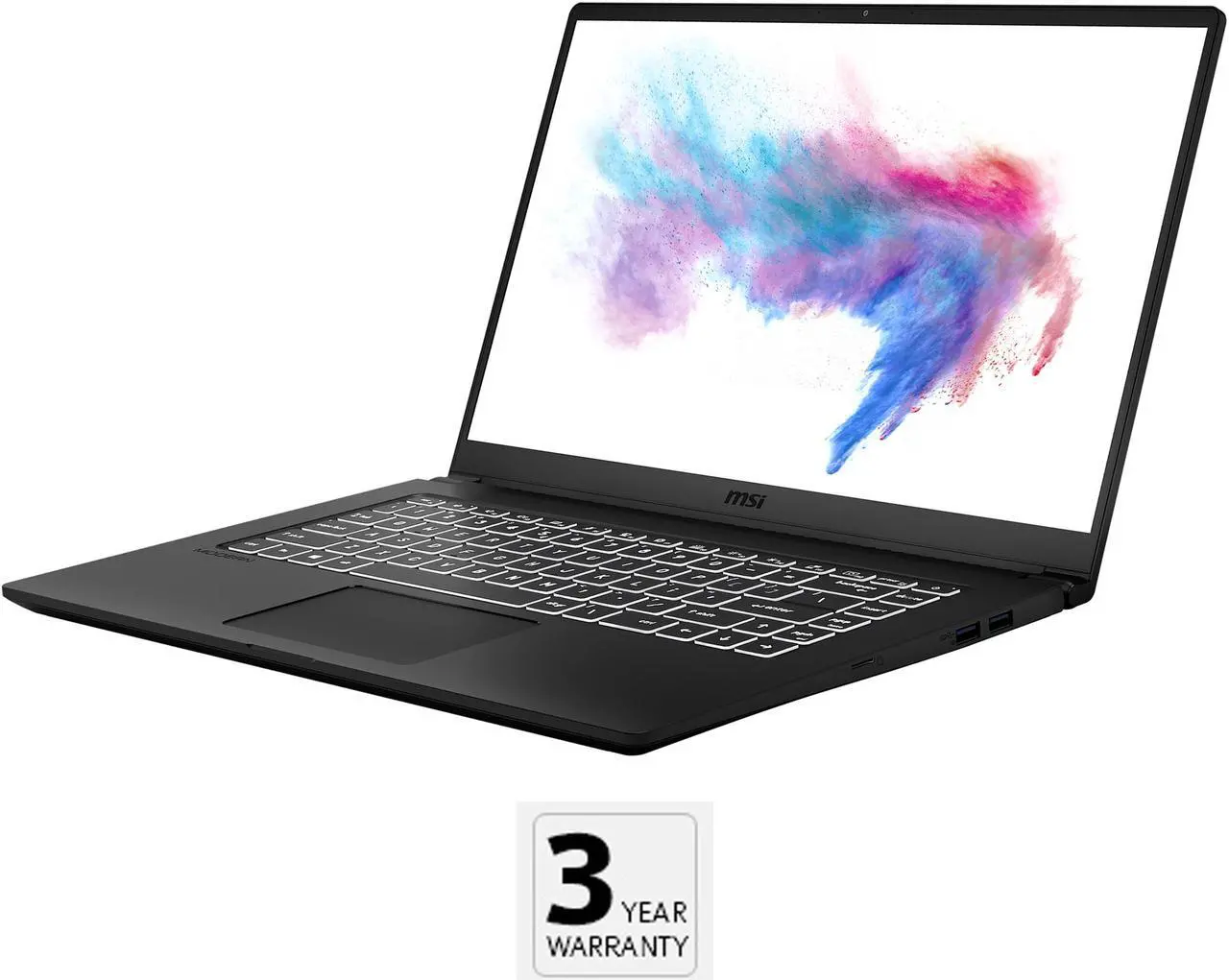 Main image of MSI Laptop Intel Core i5-10210U 8GB Memory 512 GB NVMe SSD Intel UHD Graphics 15.6" Non-Touch Screen Windows 10 Pro 64-bit Modern 15 A10M-242