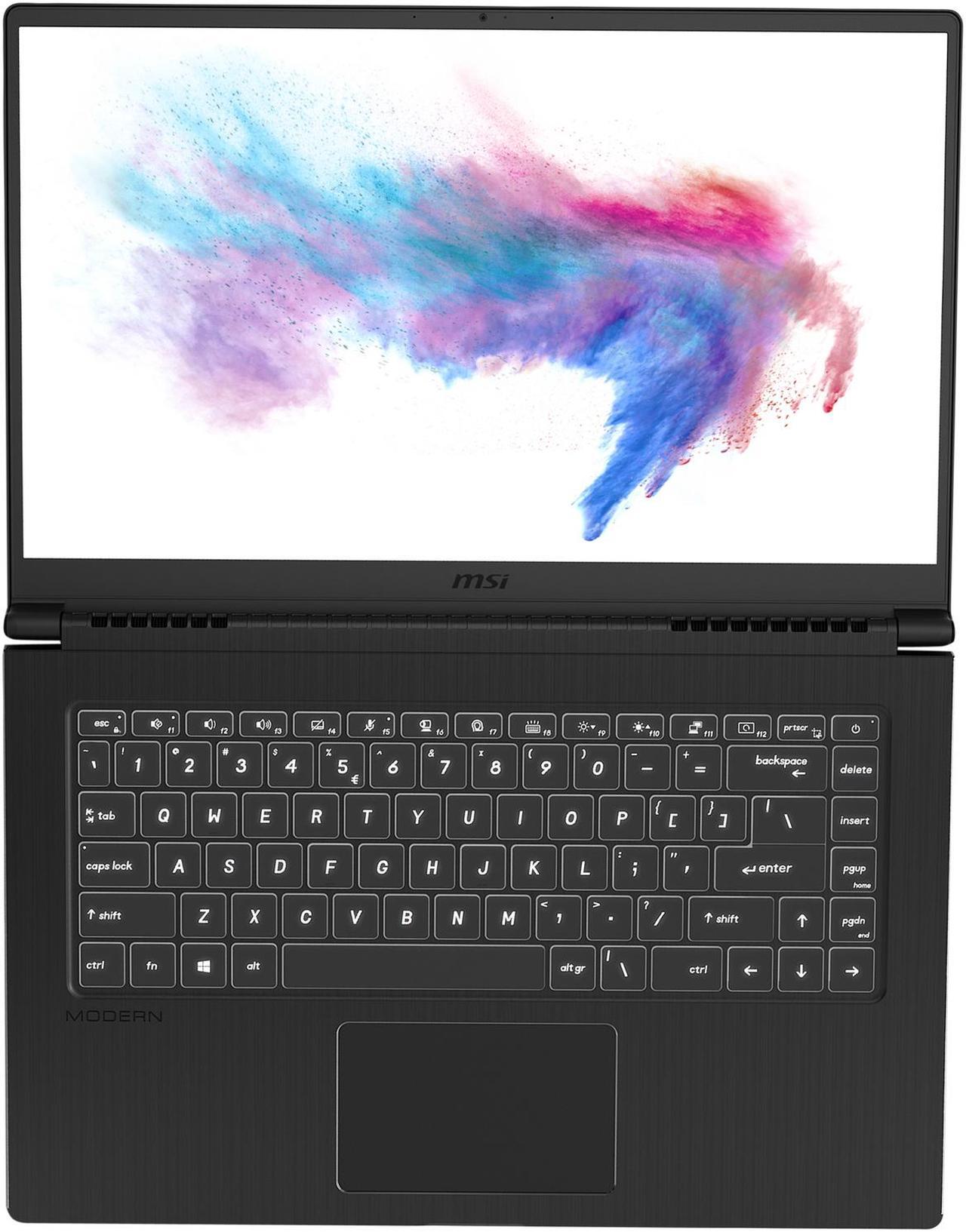 Alt view image 8 of 16 - MSI Laptop Intel Core i5-10210U 8GB Memory 256 GB NVMe SSD Intel UHD Graphics 15.6" Non-Touch Screen Windows 10 Pro 64-bit Modern 15 A10M-266