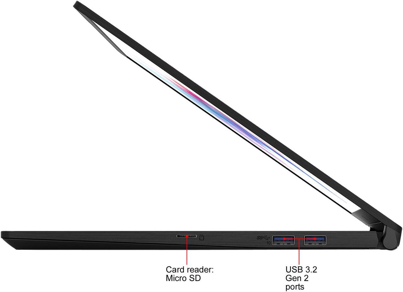 Alt view image 9 of 16 - MSI Laptop Intel Core i5-10210U 8GB Memory 256 GB NVMe SSD Intel UHD Graphics 15.6" Non-Touch Screen Windows 10 Pro 64-bit Modern 15 A10M-266