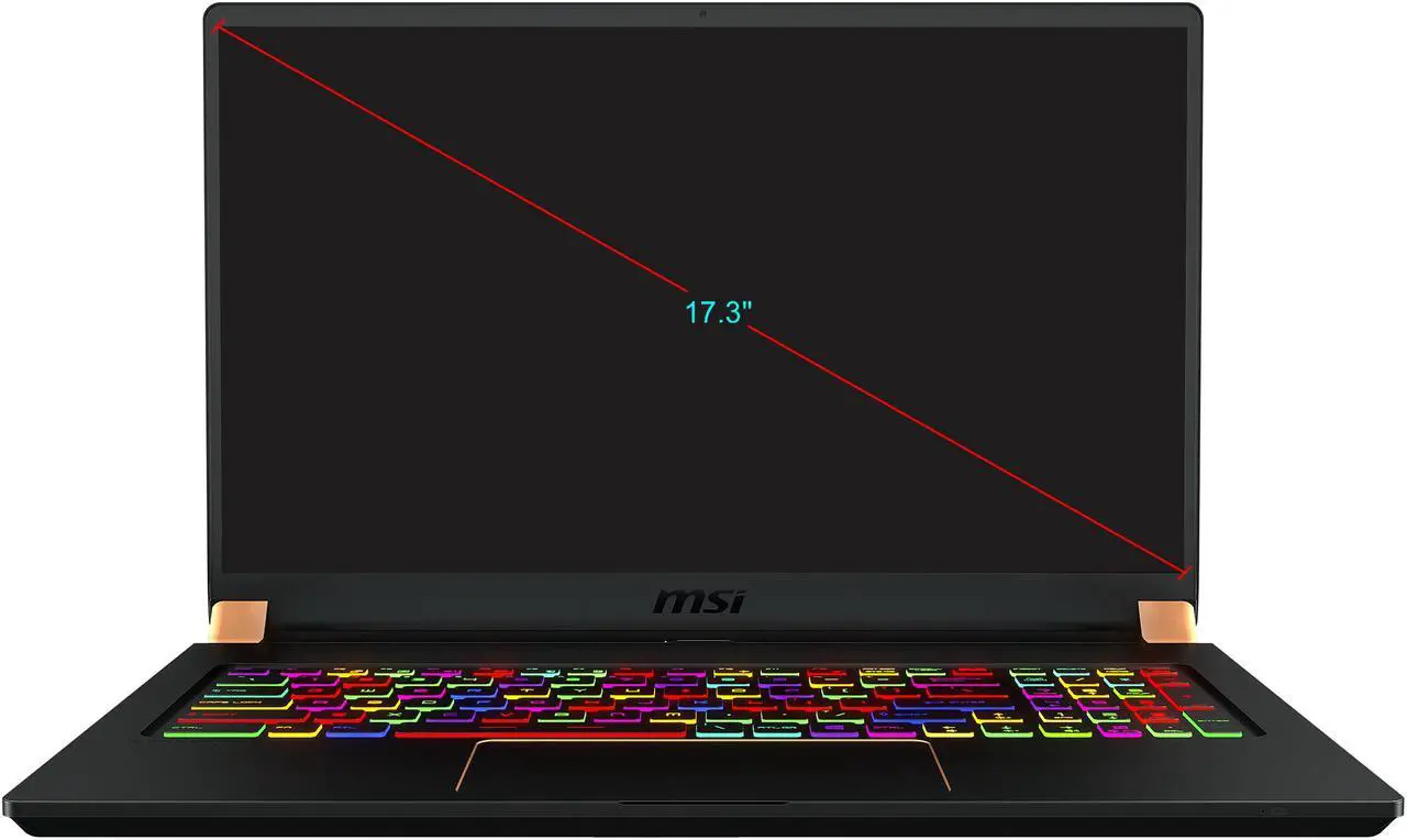 Alt view image 2 of 20 - MSI GS75 Stealth 10SE-620 - 17.3" 240 Hz - Intel Core i7-10875H - GeForce RTX 2060 - 16 GB Memory - 512 GB SSD - Windows 10 Pro - Gaming Laptop
