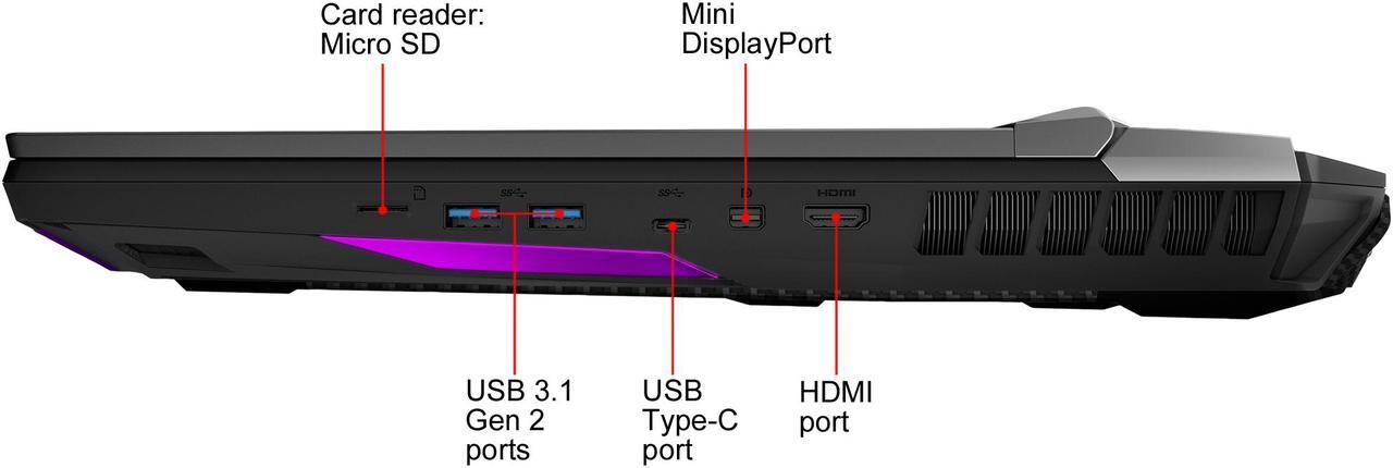 Alt view image 13 of 20 - MSI GT76 Titan DT 10SGS-055 - 17.3" 4K/UHD - Intel Core i9-10900K - GeForce RTX 2080 SUPER - 64 GB Memory - 2 TB SSD - Windows 10 Pro - Gaming Laptop