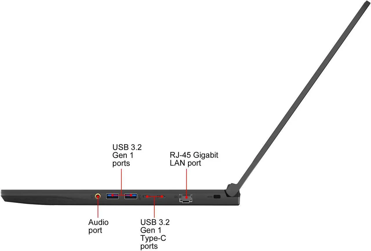 Alt view image 10 of 19 - MSI GF65 Thin 9SEXR-839 - 15.6" 144 Hz - Intel Core i5-9300H - GeForce RTX 2060 - 8 GB DDR4 - 512 GB SSD - Windows 10 Home - Gaming Laptop