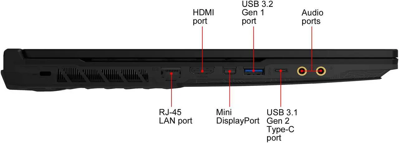 Alt view image 11 of 19 - MSI GL65 Leopard 10SFSK-493 - 15.6" 144 Hz - Intel Core i7-10750H - GeForce RTX 2070 SUPER - 16 GB DDR4 - 512 GB SSD + 1 TB HDD - Windows 10 Home - Gaming Laptop