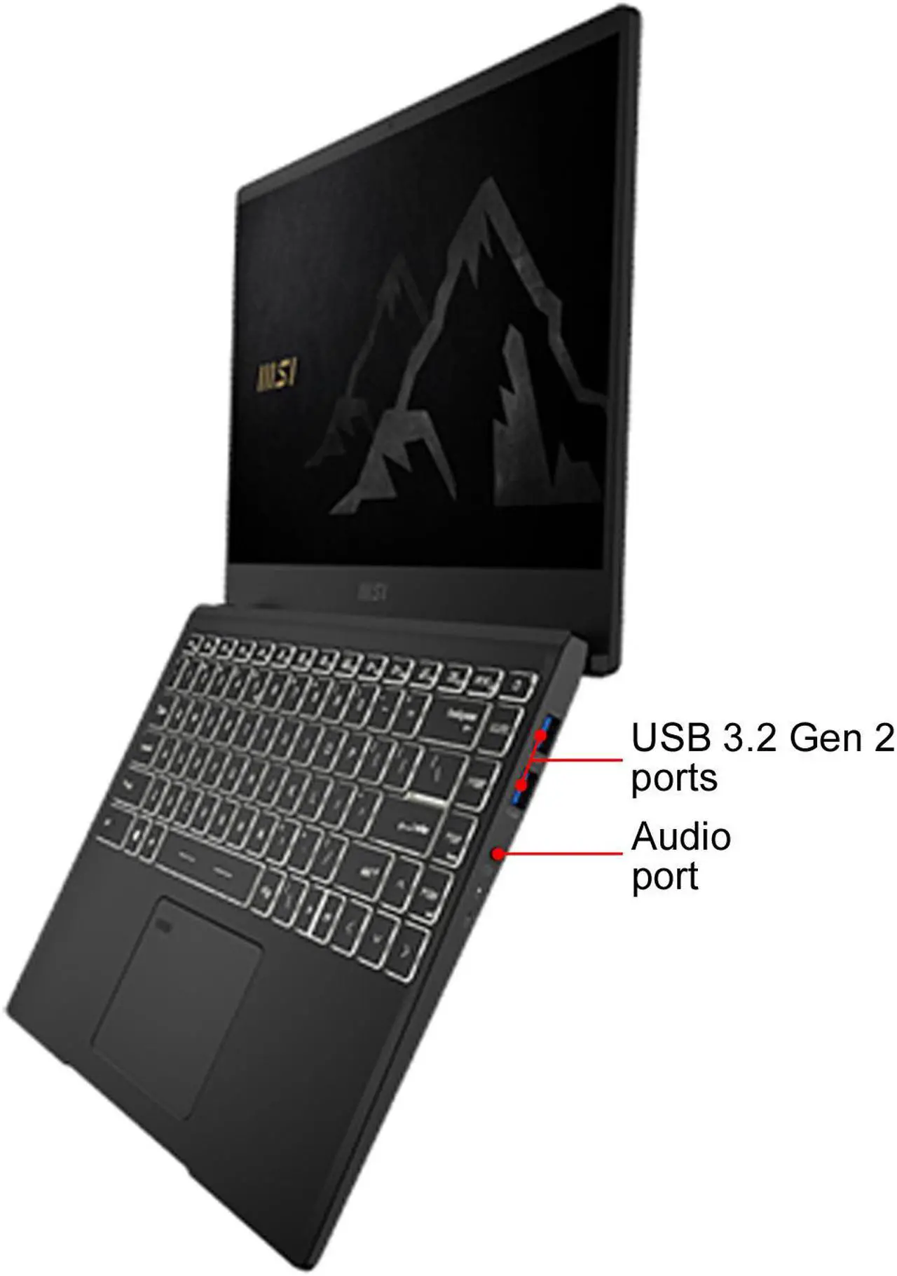 Alt view image 5 of 9 - MSI Laptop Intel Core i5-1135G7 8GB Memory 512 GB NVMe SSD Intel Iris Xe Graphics 14.0" Non-Touch Screen Windows 10 Pro 64-bit Summit B14 A11M-077
