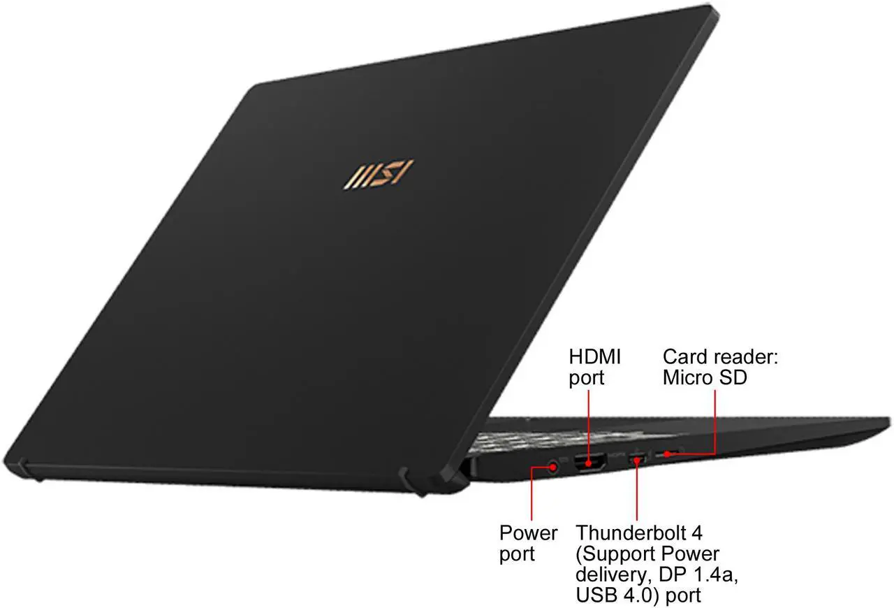 Alt view image 7 of 9 - MSI Laptop Intel Core i5-1135G7 8GB Memory 512 GB NVMe SSD Intel Iris Xe Graphics 14.0" Non-Touch Screen Windows 10 Pro 64-bit Summit B14 A11M-077