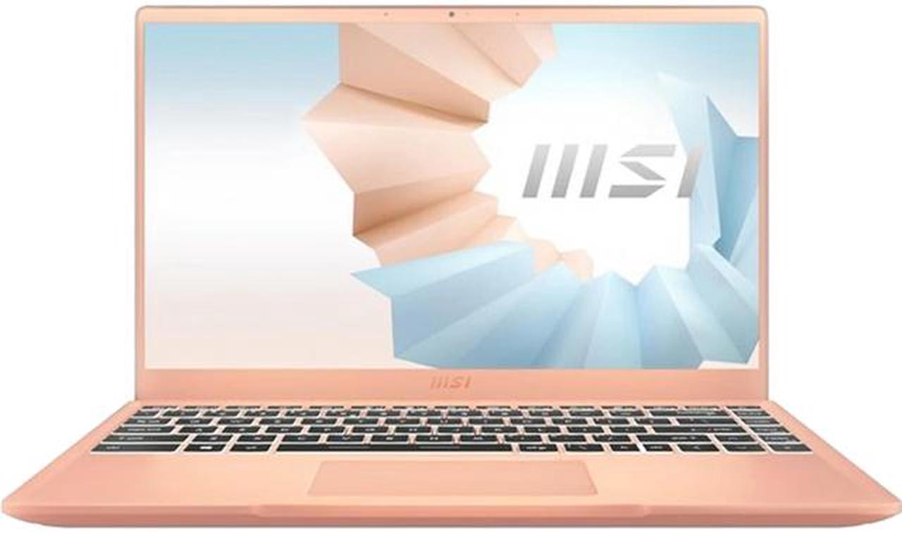 MSI Laptop Intel Core i7-1165G7 8GB Memory 512 GB NVMe SSD Intel Iris Xe Graphics 14.0" Windows 10 Home 64-bit Modern 14 B11MO-038