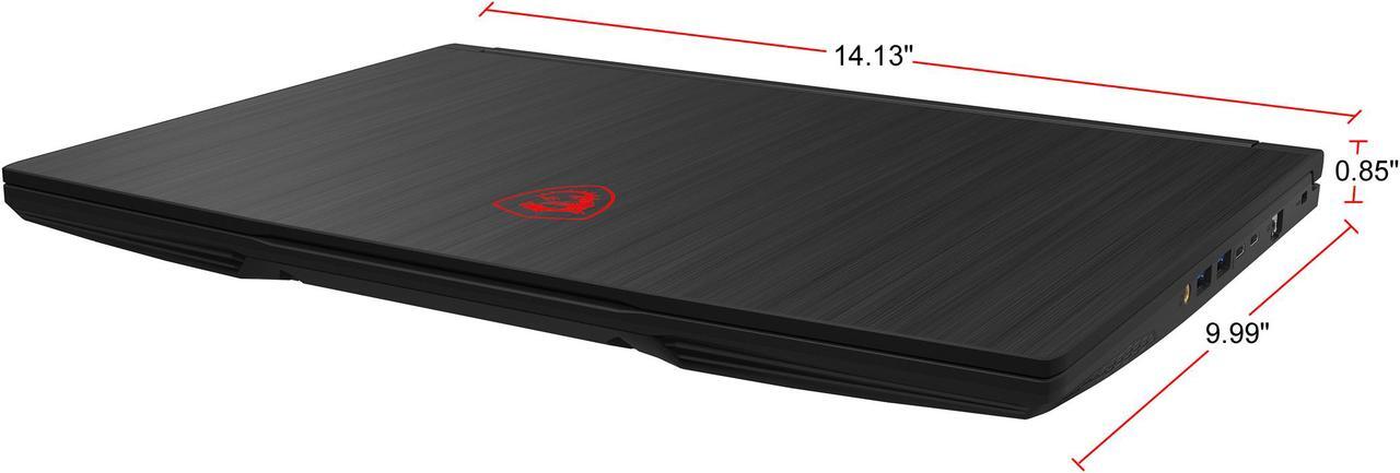Alt view image 17 of 20 - MSI GF Series - 15.6" GeForce GTX 1660 Ti - Intel Core i7-10750H - 8GB Memory - 512 GB PCIe SSD - Windows 10 Home 64-bit - Gaming Laptop - 144 Hz IPS (GF65 10SDR-1226CA Thin )
