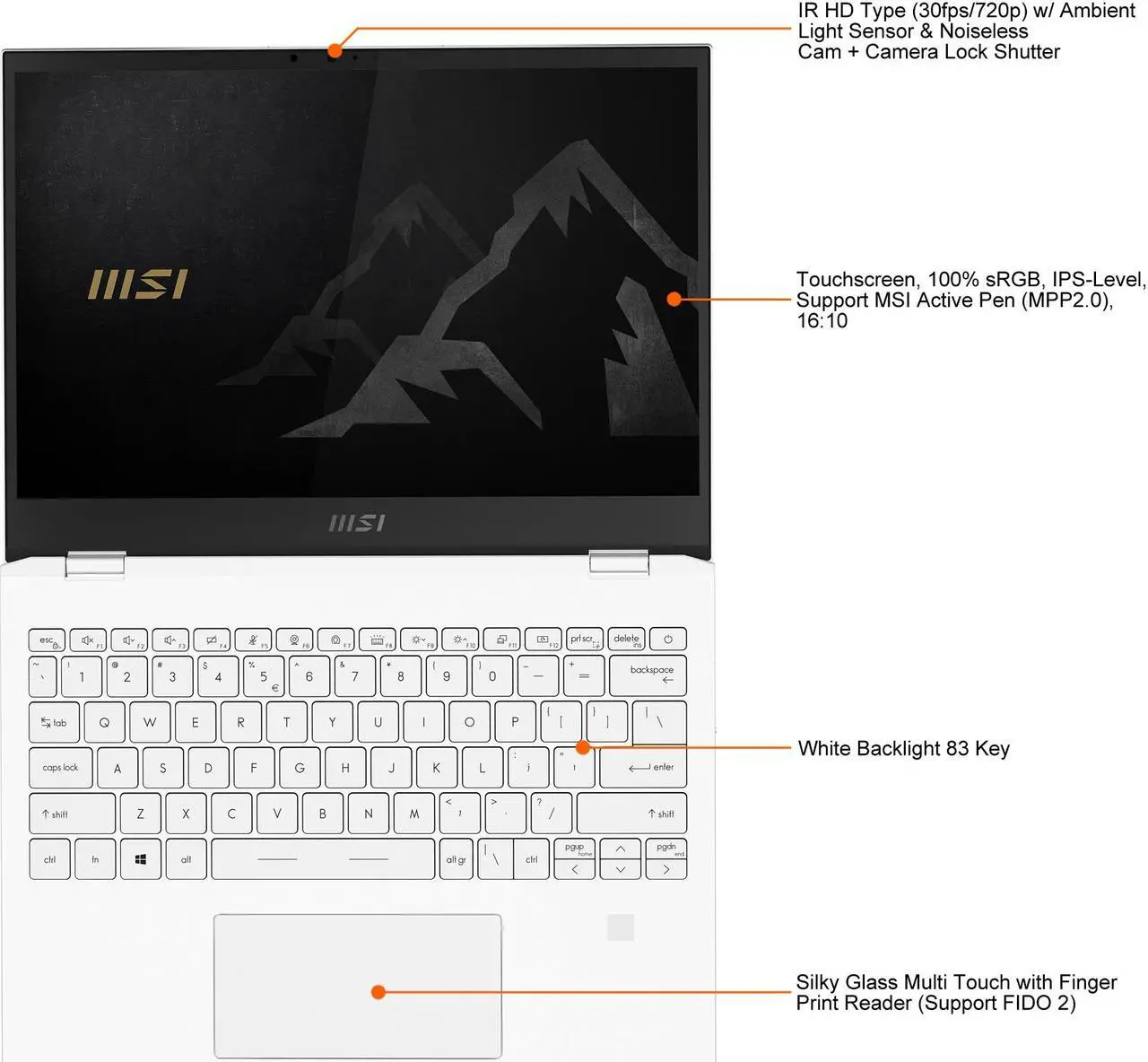 Alt view image 6 of 11 - MSI SUMMIT E13FLIP EVO 13.4" FHD+ TOUCH Ultra Thin and Light Professional 2-in-1 Laptop Intel Core i7-1185G7 IRIS Xe 32 GB DDR4 1 TB NVMe SSD Win10 PRO with MSI Pen