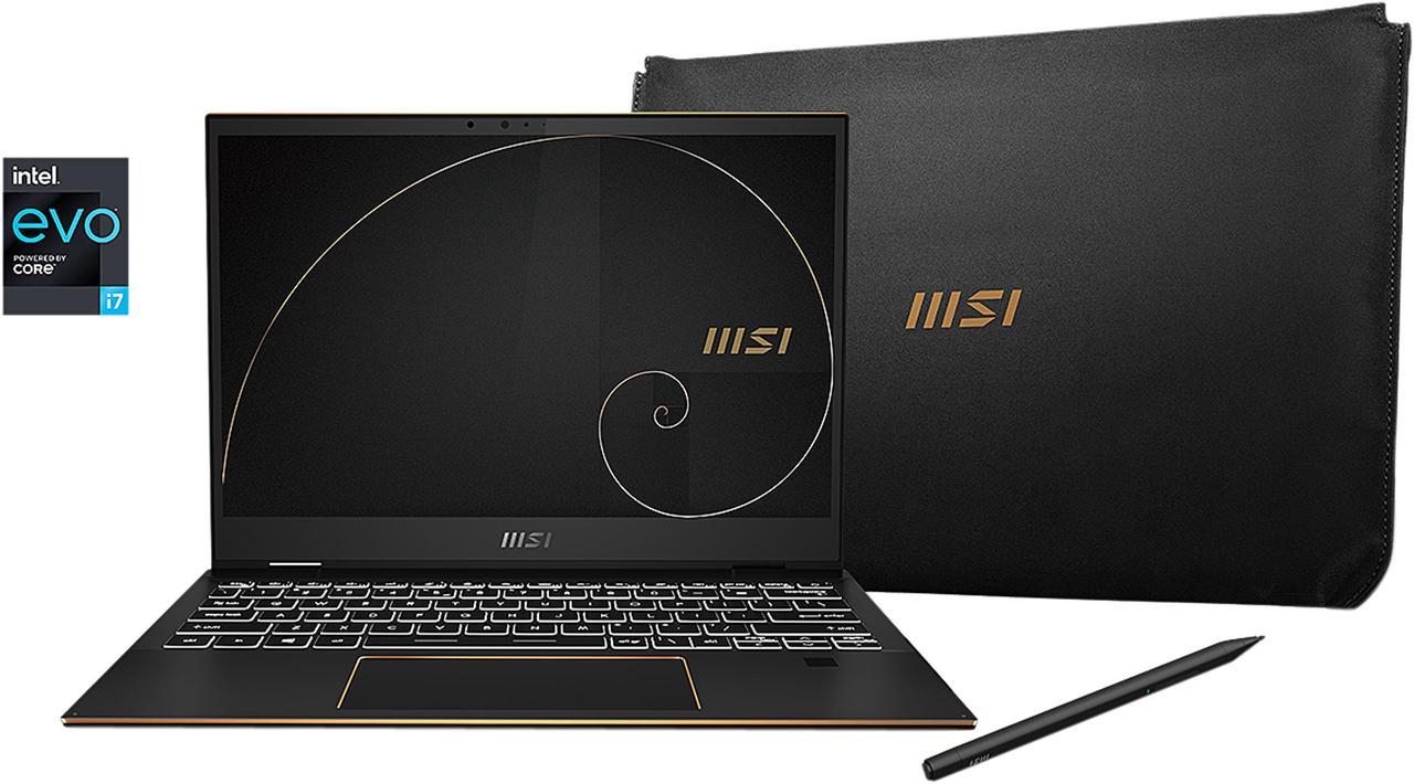 MSI Laptop Summit E13Flip Evo A11MT-025CA Intel Core i7 11th Gen 1185G7 (3.00 GHz) 16 GB Memory 512 GB PCIe SSD Intel Iris Xe Graphics 13.4" Touchscreen Windows 10 Pro 64-bit