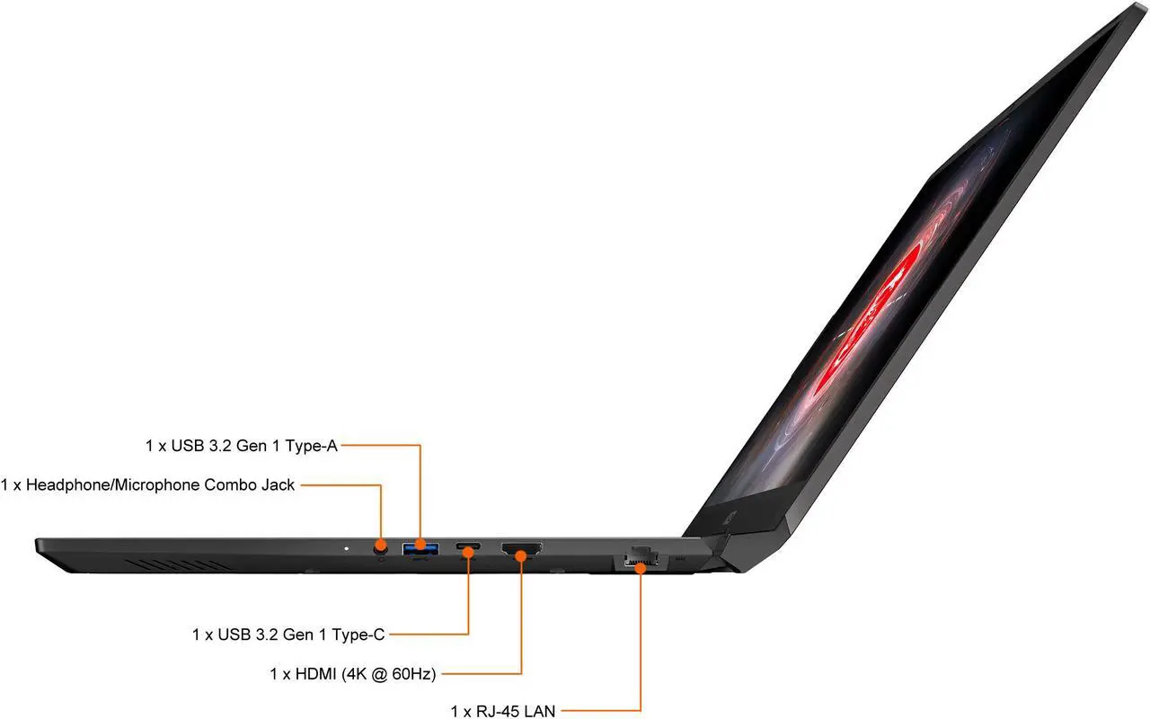 Alt view image 10 of 17 - MSI - 17.3" GeForce RTX 3060 Laptop GPU - Intel Core i7-11800H  - 16GB Memory - 512 GB NVMe SSD - Windows 10 Home 64-bit - Gaming Laptop - 144 Hz IPS (Crosshair 17 A11UEK-066 )