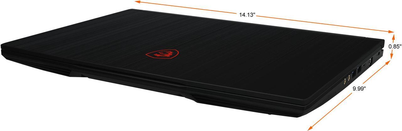 Alt view image 17 of 20 - MSI GF Series - 15.6" GeForce RTX 3050 Laptop GPU - Intel Core i5-10500H  - 8GB Memory - 256 GB NVMe SSD - Windows 10 Home 64-bit - Gaming Laptop - 144 Hz IPS (GF63 Thin 10UC-440 )