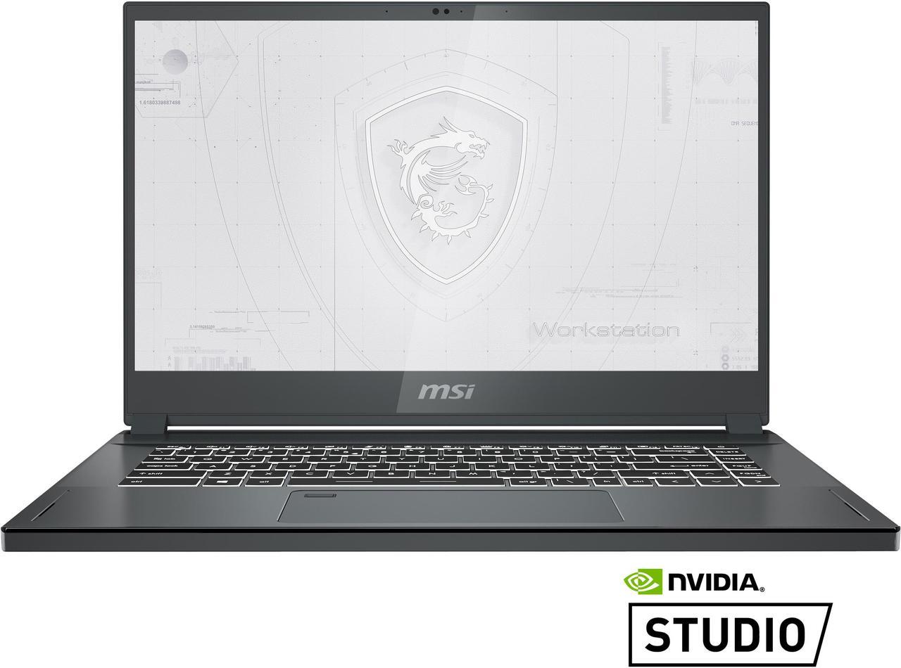 MSI WS Series WS66 11UKT-288CA Mobile Workstation Intel Core i7 11th Gen 11800H (2.30 GHz) 32 GB Memory 1 TB PCIe SSD NVIDIA RTX A3000 15.6" Touchscreen Windows 10 Pro 64-bit