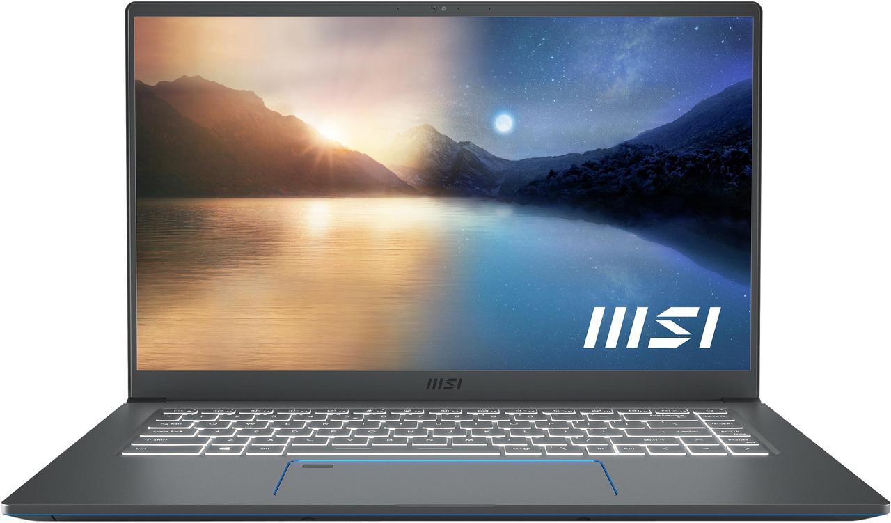 MSI Laptop Intel Core i7-1195G7 32GB Memory 1 TB NVMe SSD GeForce GTX 1650 Max-Q 15.6" 4K / UHD Windows 10 Pro 64-bit Prestige 15 A11SC-045