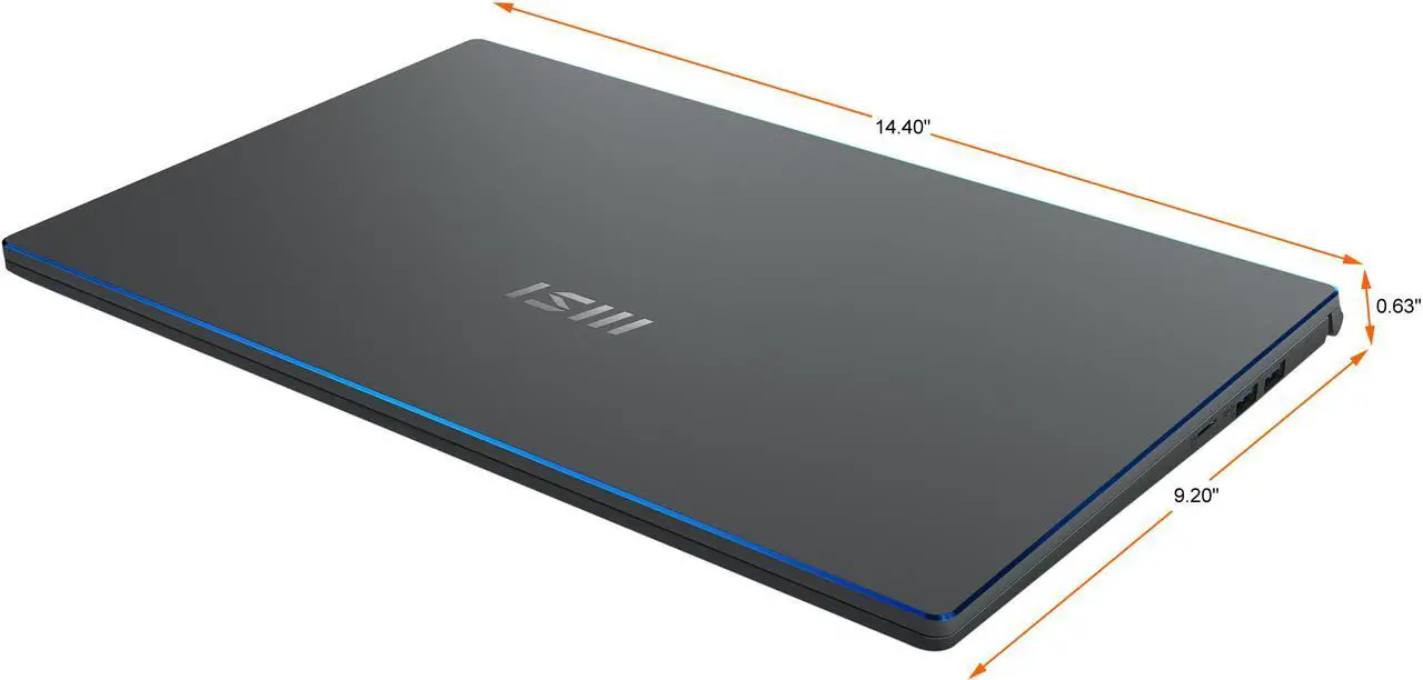 Alt view image 19 of 20 - MSI Laptop Intel Core i7-1195G7 16GB Memory 1 TB NVMe SSD GeForce GTX 1650 Max-Q 15.6" Non-Touch Screen Windows 10 Pro 64-bit Prestige 15 A11SC-044