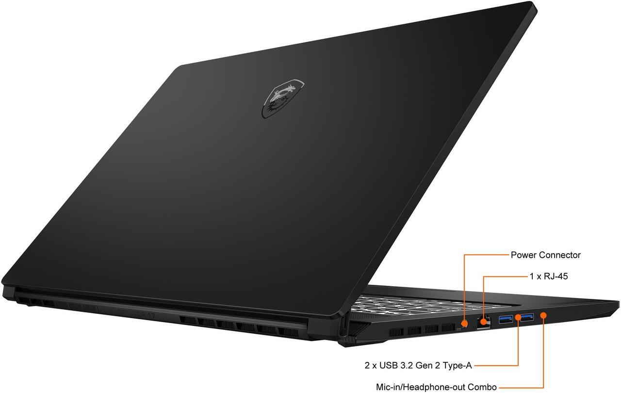 Alt view image 10 of 20 - MSI Laptop Intel Core i7-11800H 16GB Memory 512 GB NVMe SSD GeForce RTX 3060 Laptop GPU 17.3" 4K / UHD Non-Touch Screen Windows 10 Home 64-bit Creator 17 B11UE-471