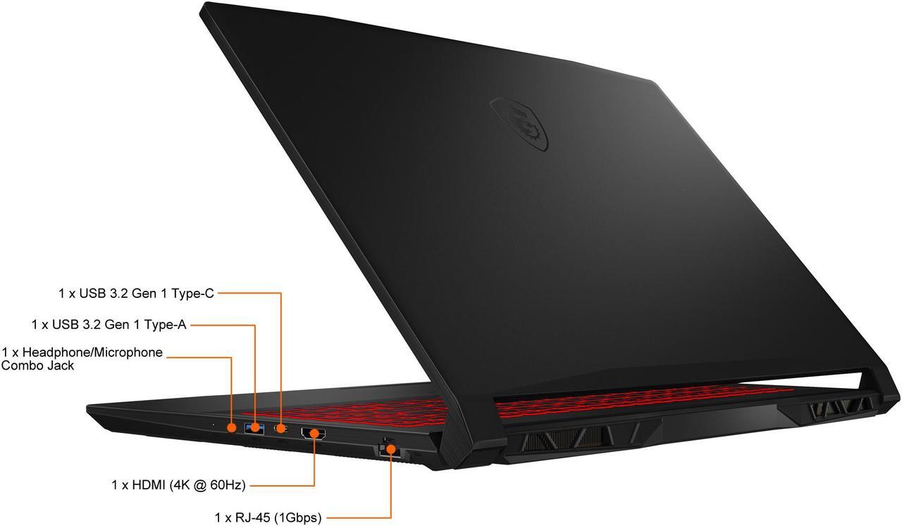 Alt view image 17 of 20 - MSI GF Series - 15.6" 144 Hz IPS - Intel Core i7 11th Gen 11800H (2.30GHz) - NVIDIA GeForce RTX 3060 Laptop GPU - 16 GB DDR4 - 512 GB PCIe SSD - Windows 11 Home 64-bit - Gaming Laptop (Katana GF66 11UE-641CA )