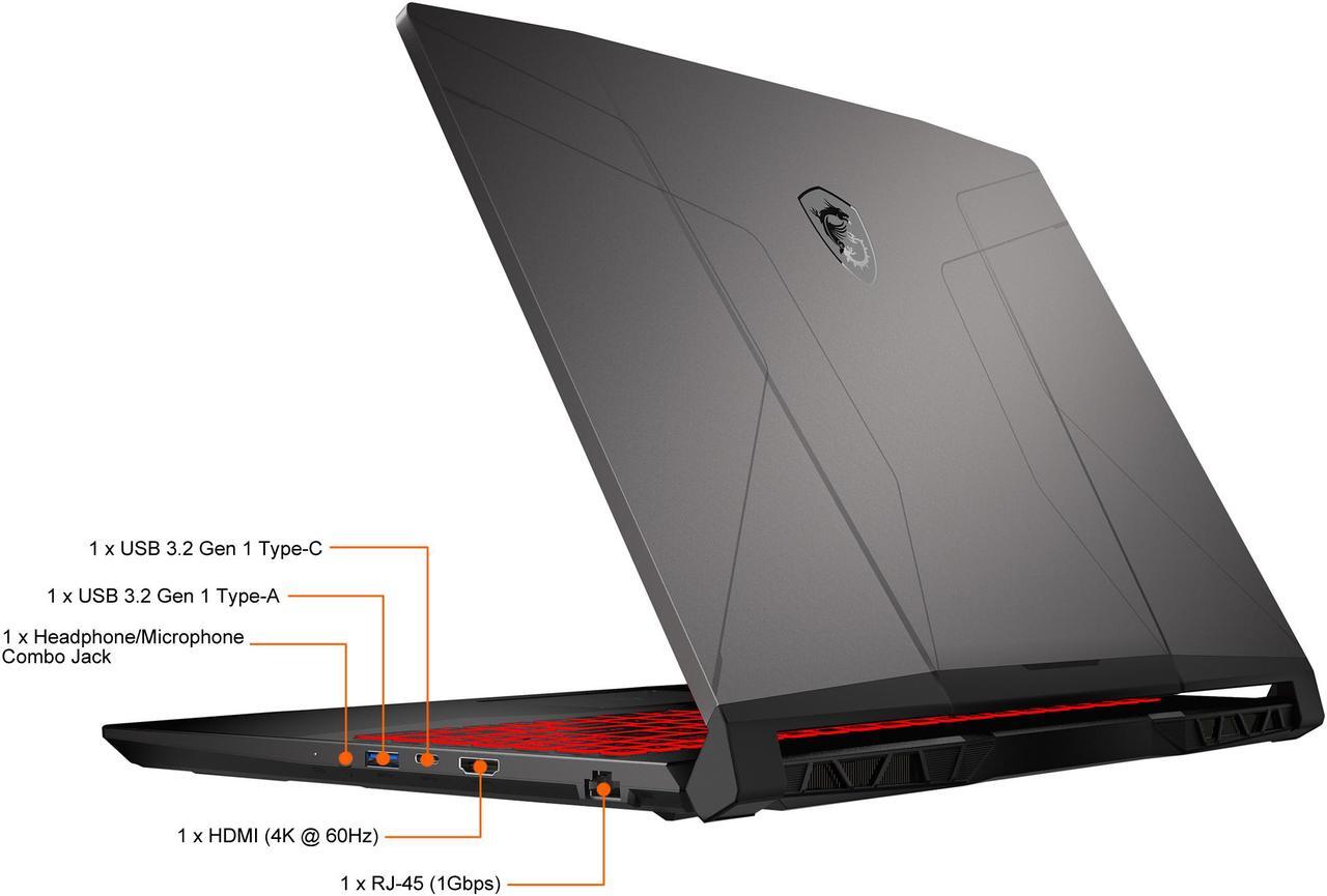 Alt view image 9 of 20 - MSI GL Series - 15.6" 240 Hz - Intel Core i9 12th Gen 12900H (2.50GHz) - NVIDIA GeForce RTX 3060 Laptop GPU - 16 GB DDR4 - 512 GB PCIe SSD - Windows 11 Home 64-bit - Gaming Laptop (Pulse GL66 12UEK-417CA )