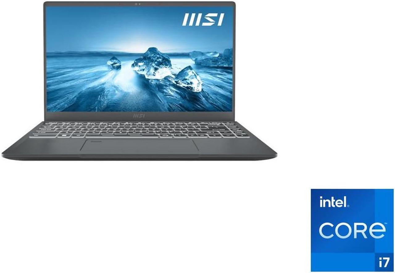 MSI Laptop Intel Core i7-1260P 16GB Memory 512 GB NVMe SSD GeForce GTX 1650 14.0" Windows 11 Pro 64-bit Prestige 14 A12SC-007