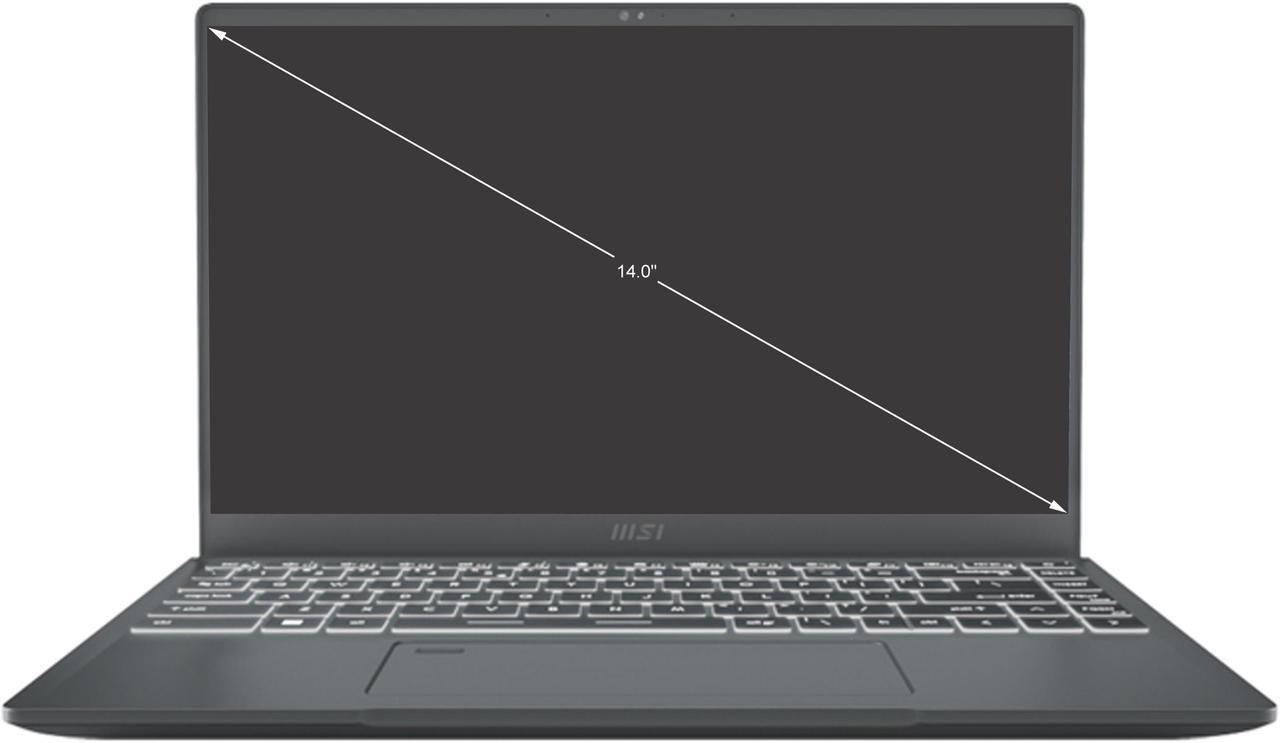 Alt view image 2 of 19 - MSI Laptop Prestige 14Evo Intel Core i5 12th Gen 1240P (1.70GHz) 16GB Memory 512 GB NVMe SSD Intel Iris Xe Graphics 14.0" Windows 11 Pro 64-bit Prestige 14Evo A12M-012