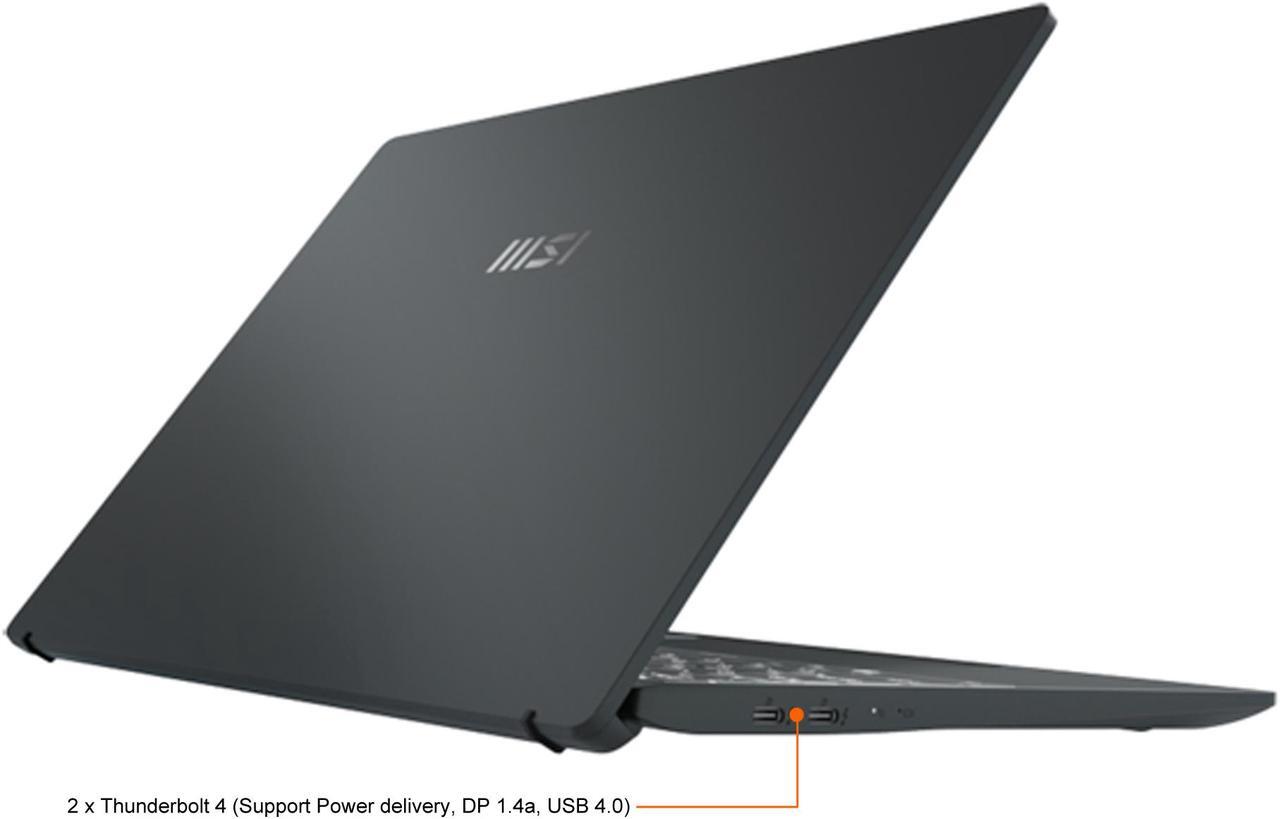 Alt view image 14 of 19 - MSI Laptop Prestige 14Evo Intel Core i5 12th Gen 1240P (1.70GHz) 16GB Memory 512 GB NVMe SSD Intel Iris Xe Graphics 14.0" Windows 11 Pro 64-bit Prestige 14Evo A12M-012