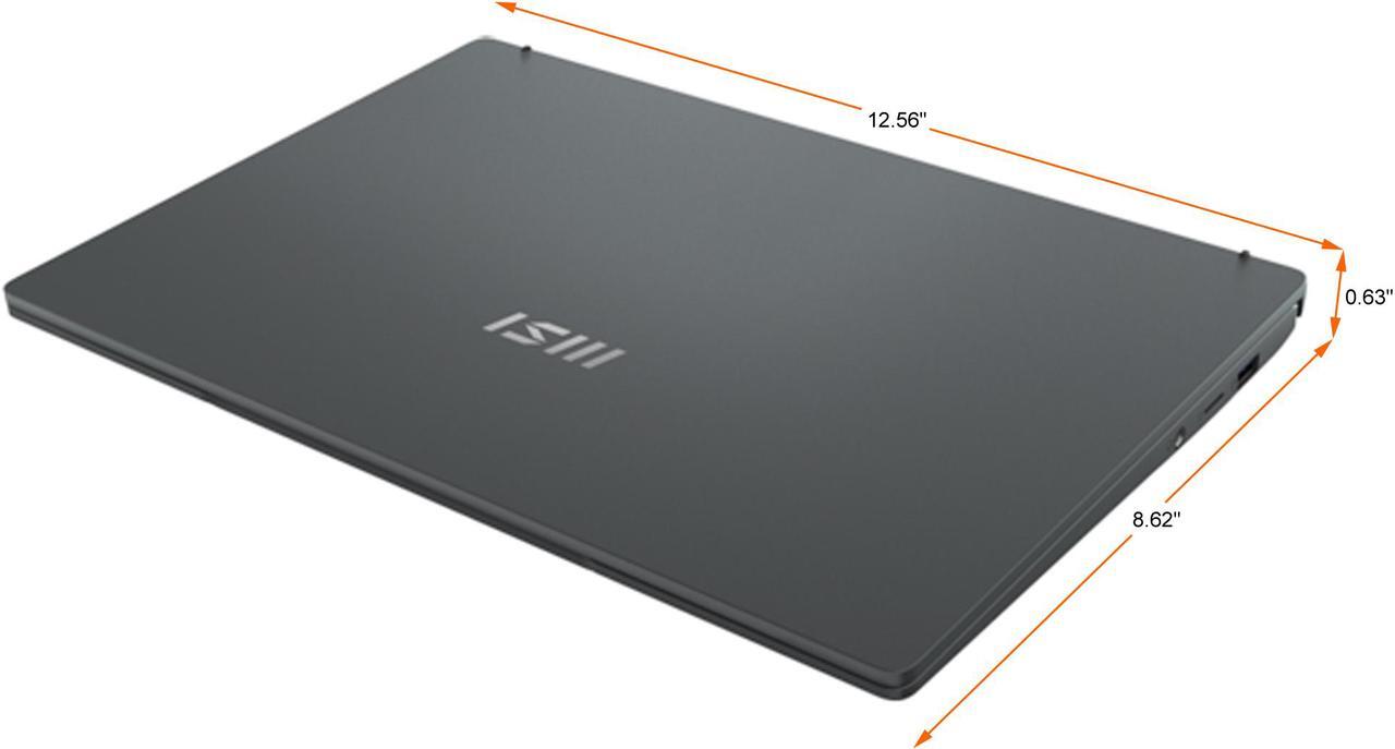 Alt view image 18 of 19 - MSI Laptop Prestige 14Evo Intel Core i5 12th Gen 1240P (1.70GHz) 16GB Memory 512 GB NVMe SSD Intel Iris Xe Graphics 14.0" Windows 11 Pro 64-bit Prestige 14Evo A12M-012