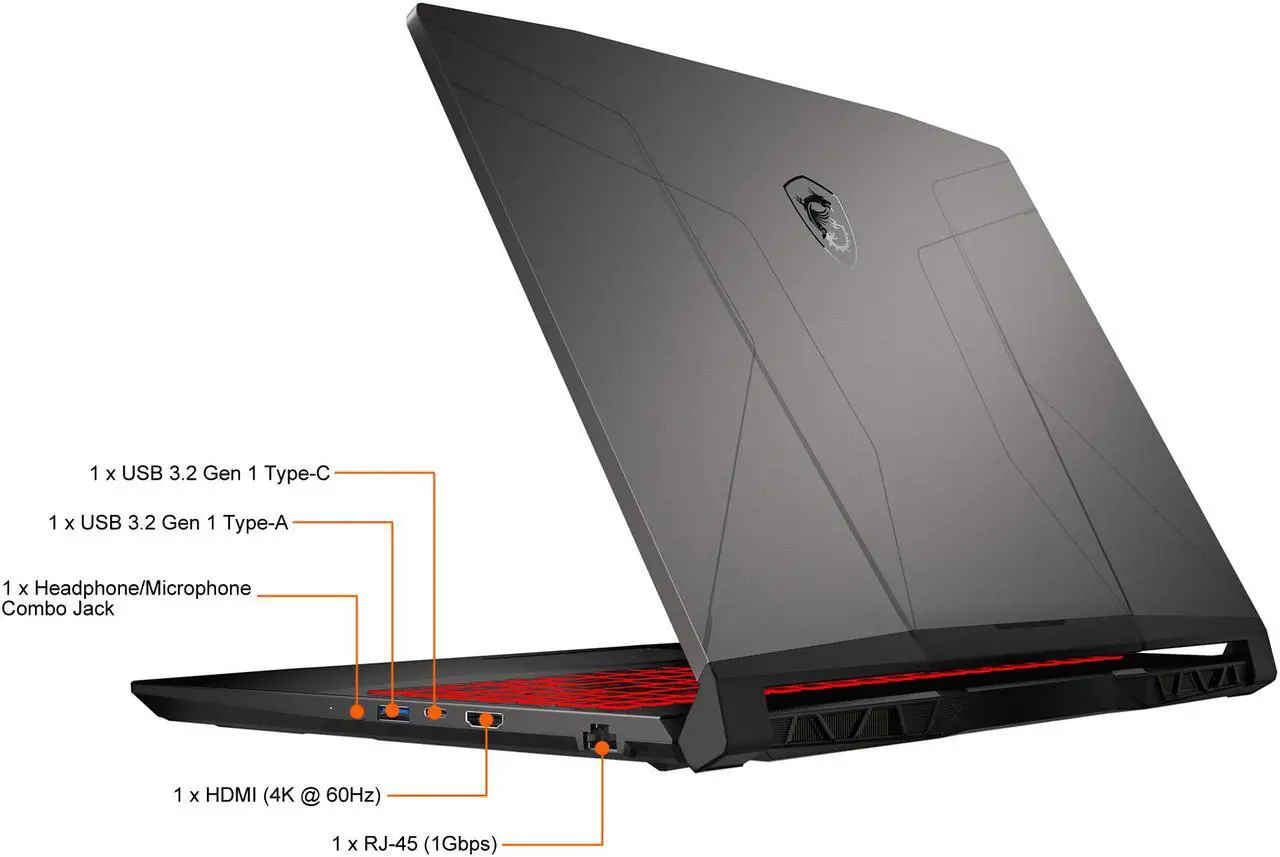 Alt view image 17 of 20 - MSI GL Series - 15.6" GeForce RTX 3060 Laptop GPU - Intel Core i7-12700H  - 16GB Memory - 512GB NVMe SSD - Windows 11 Home 64-bit - Gaming Laptop - 144 Hz IPS (Pulse GL66 12UEK-070 )
