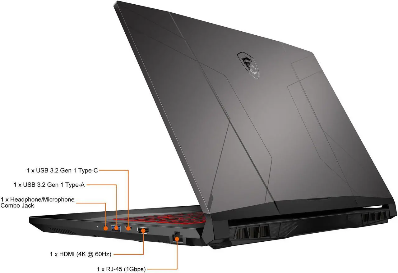 Alt view image 16 of 19 - MSI GL Series - 17.3" GeForce RTX 3070 Laptop GPU - Intel Core i7-12700H  - 16GB Memory - 512 GB NVMe SSD - Windows 11 Home 64-bit - Gaming Laptop - 144 Hz IPS (Pulse GL76 12UGK-256 )