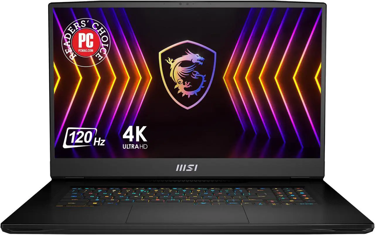 Main image of MSI GT Series - 17.3" 4K / UHD GeForce RTX 3080 Ti Laptop GPU - Intel Core i7-12800HX  - 32GB Memory - 1 TB PCIe SSD - Windows 11 Pro 64-bit - Gaming Laptop - 120 Hz (TITAN GT77 12UHS-007 )