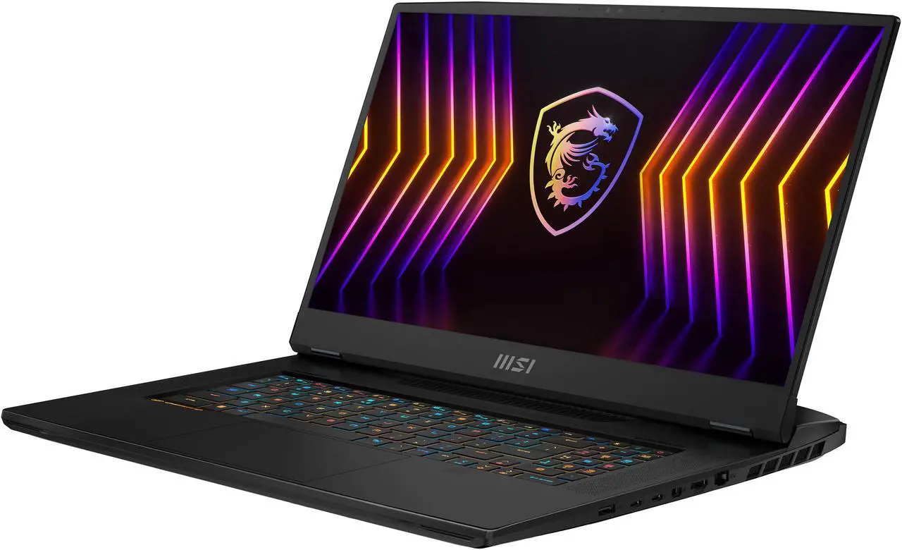 Alt view image 2 of 20 - MSI GT Series - 17.3" 4K / UHD GeForce RTX 3080 Ti Laptop GPU - Intel Core i7-12800HX  - 32GB Memory - 1 TB PCIe SSD - Windows 11 Pro 64-bit - Gaming Laptop - 120 Hz (TITAN GT77 12UHS-007 )