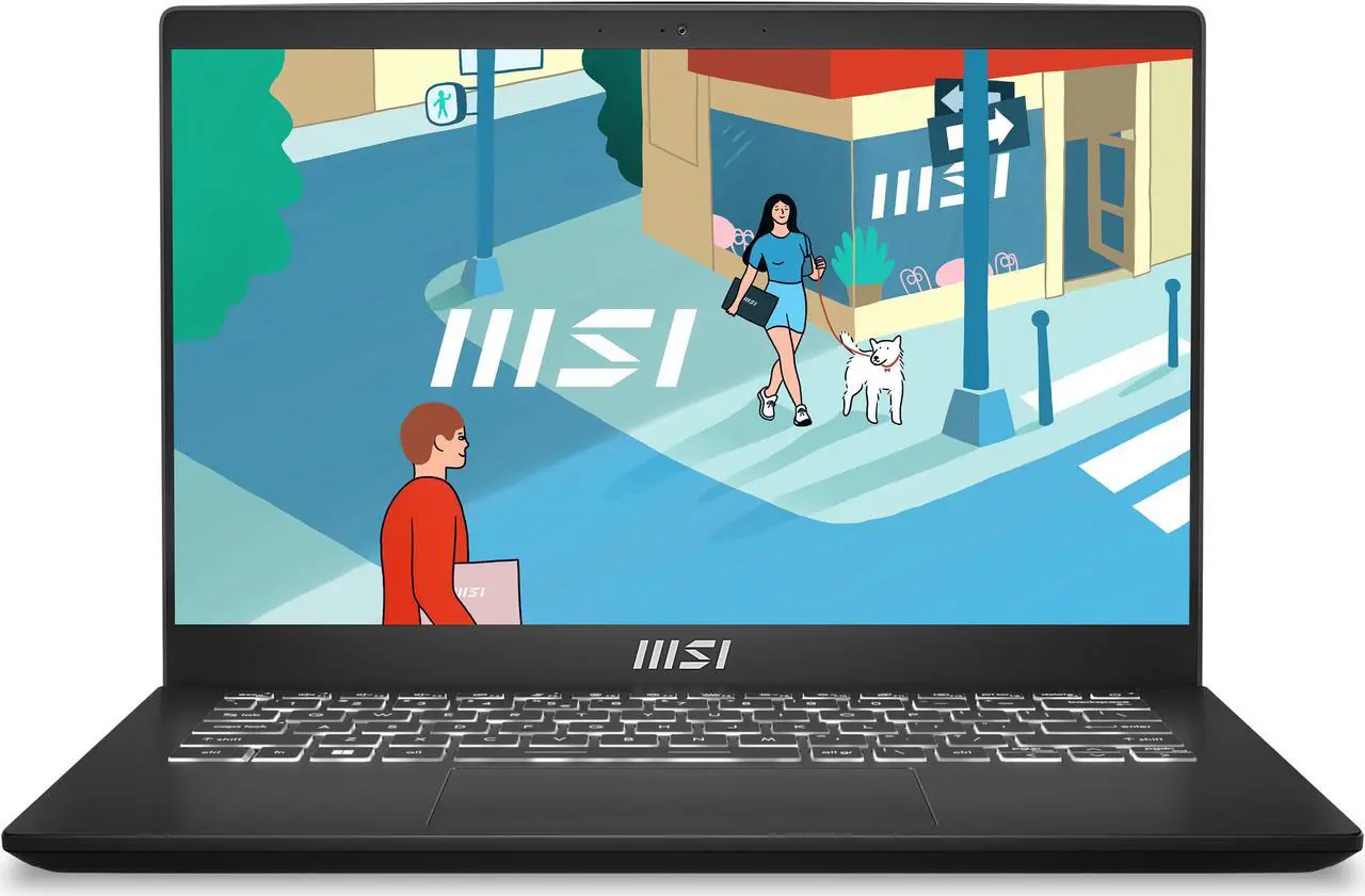 Alt view image 3 of 20 - MSI Modern 14 14" Ultra Thin and Light Professional Laptop Intel® Core™ i5-1155G7 Iris Xe 8GB 512GB NVMe SSD Win 11 Pro, C11M-065US