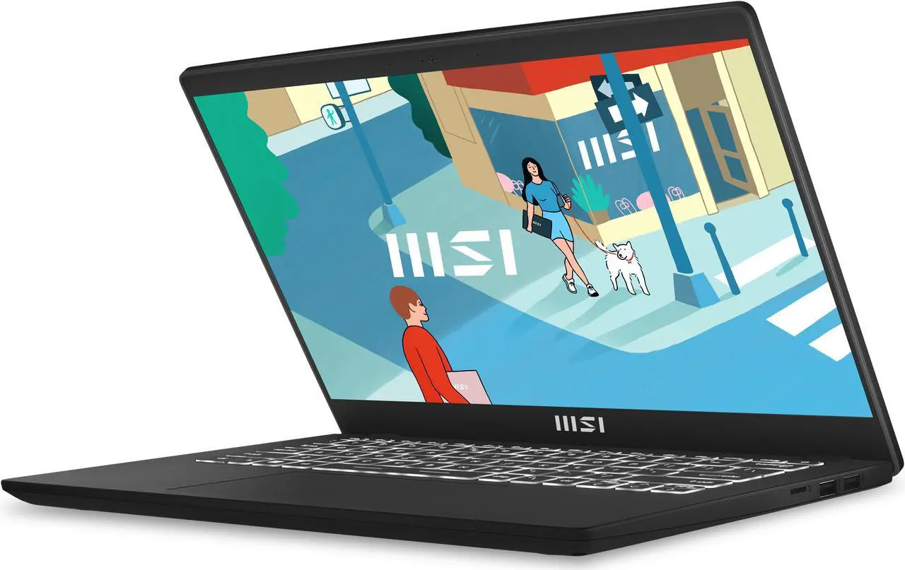 Alt view image 10 of 20 - MSI Modern 14 14" Ultra Thin and Light Professional Laptop Intel® Core™ i5-1155G7 Iris Xe 8GB 512GB NVMe SSD Win 11 Pro, C11M-065US