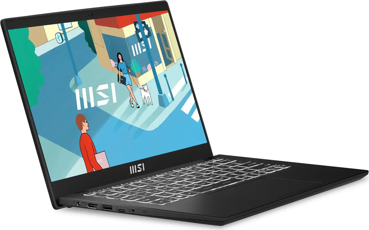 Alt view image 16 of 20 - MSI Modern 14 14" Ultra Thin and Light Professional Laptop Intel® Core™ i5-1155G7 Iris Xe 8GB 512GB NVMe SSD Win 11 Pro, C11M-065US