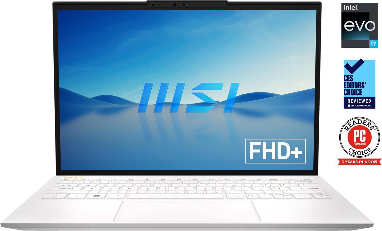 Main image of MSI Prestige 13Evo 13.3" Laptop A13M-074US, Intel Evo i7-1360P, 16GB RAM, 1TB SSD, Win 11 Home, Iris Xe Graphics