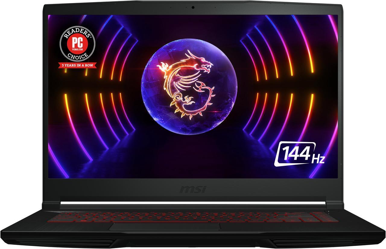 Main image of MSI GF Series - 15.6" 144 Hz IPS - Intel Core i5 12th Gen 12450H (2.00GHz) - NVIDIA GeForce RTX 4050 Laptop GPU - 8 GB DDR4 - 512 GB NVMe SSD - Windows 11 Home 64-bit - Gaming Laptop (Thin GF63 12VE-437US )