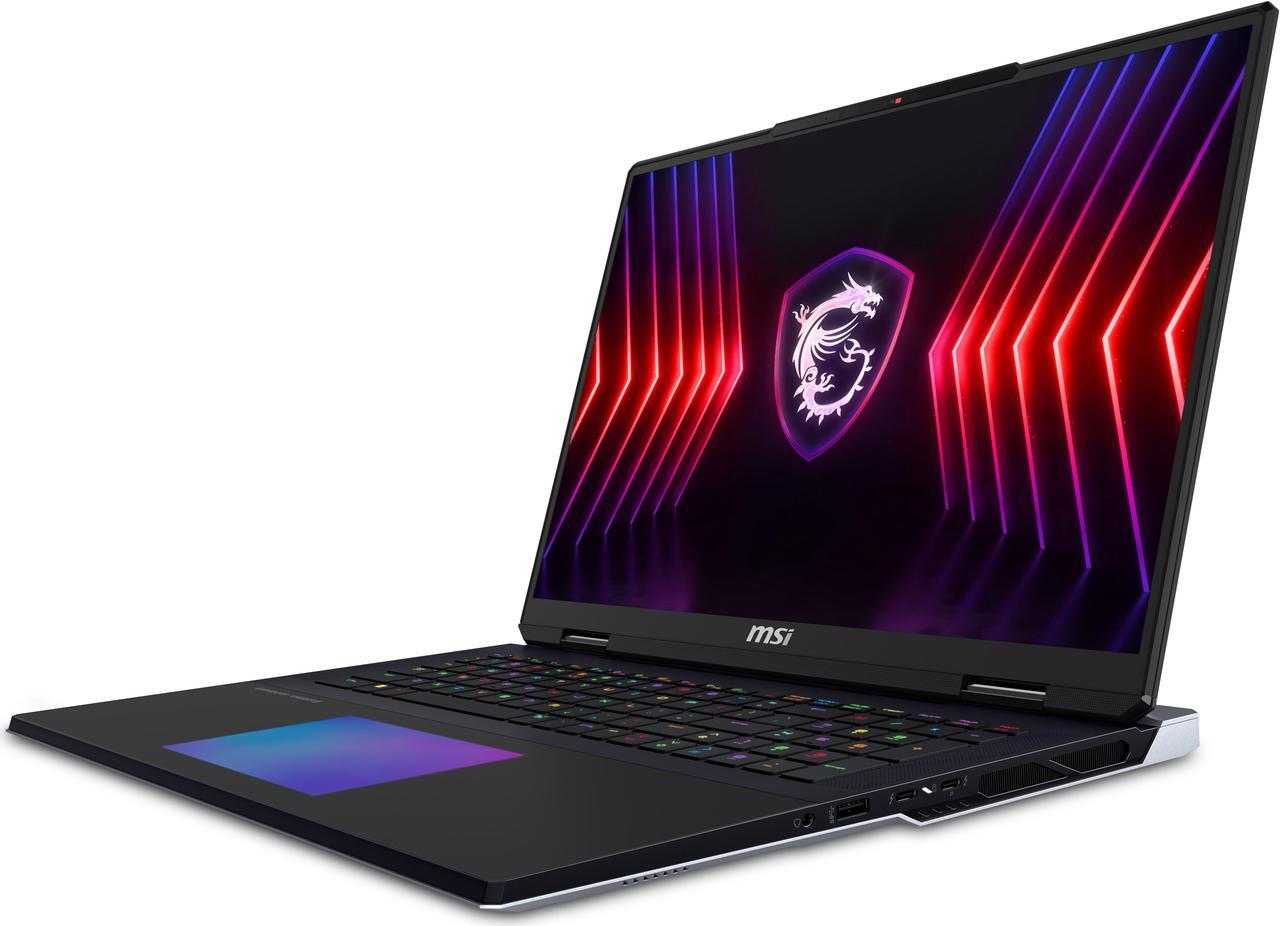 Alt view image 4 of 20 - MSI - Titan 18 HX A14VIG-036US  18.0" 120 Hz Mini LED - Intel Core i9 14th Gen 14900HX (2.20GHz) - GeForce RTX 4090 Laptop GPU - 128 GB DDR5 - 4 TB PCIe SSD - Windows 11 Pro 64-bit - Gaming Laptop (Titan 18 HX A14VIG-036US )