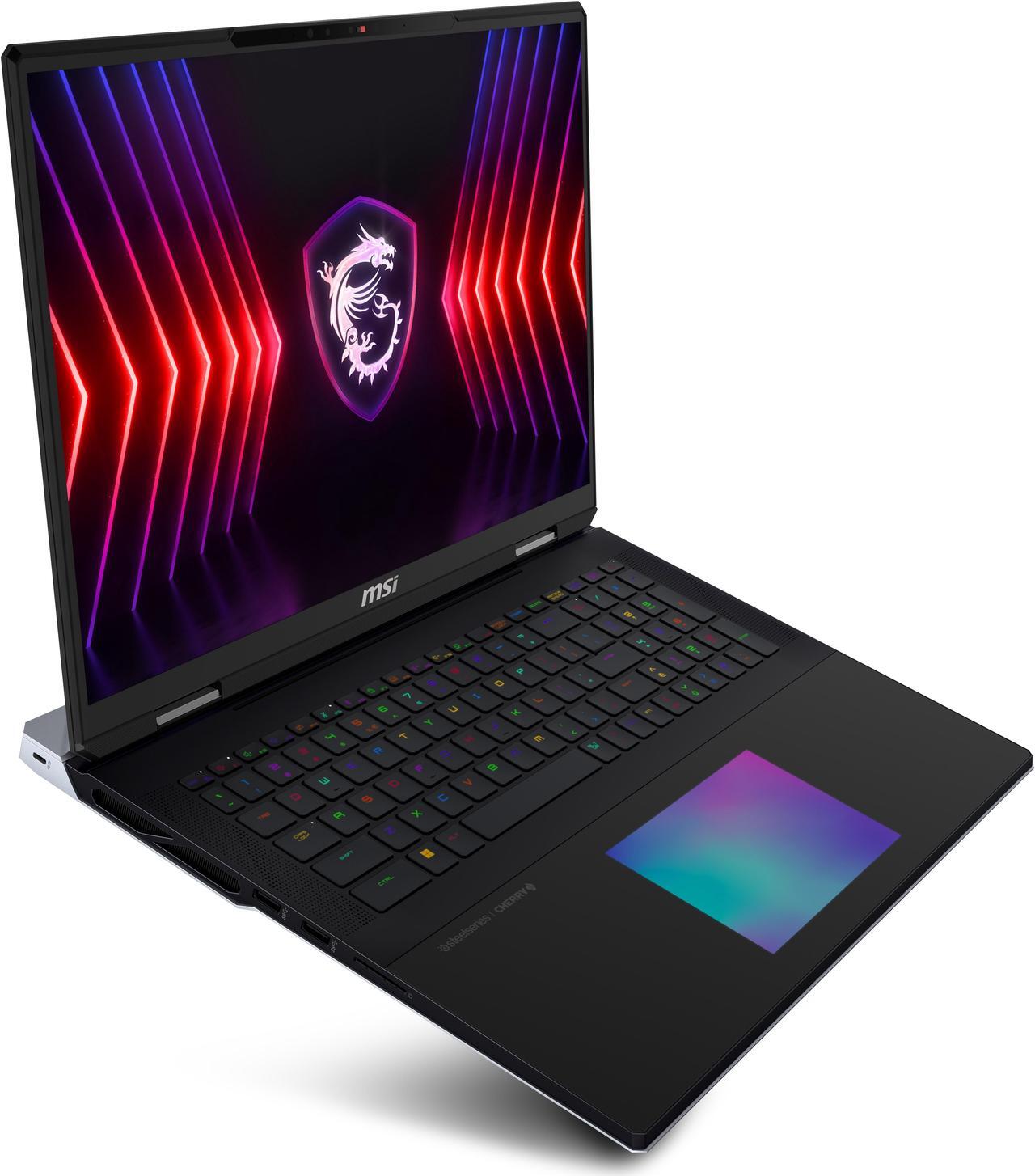 Alt view image 15 of 20 - MSI - Titan 18 HX A14VIG-036US  18.0" 120 Hz Mini LED - Intel Core i9 14th Gen 14900HX (2.20GHz) - GeForce RTX 4090 Laptop GPU - 128 GB DDR5 - 4 TB PCIe SSD - Windows 11 Pro 64-bit - Gaming Laptop (Titan 18 HX A14VIG-036US )