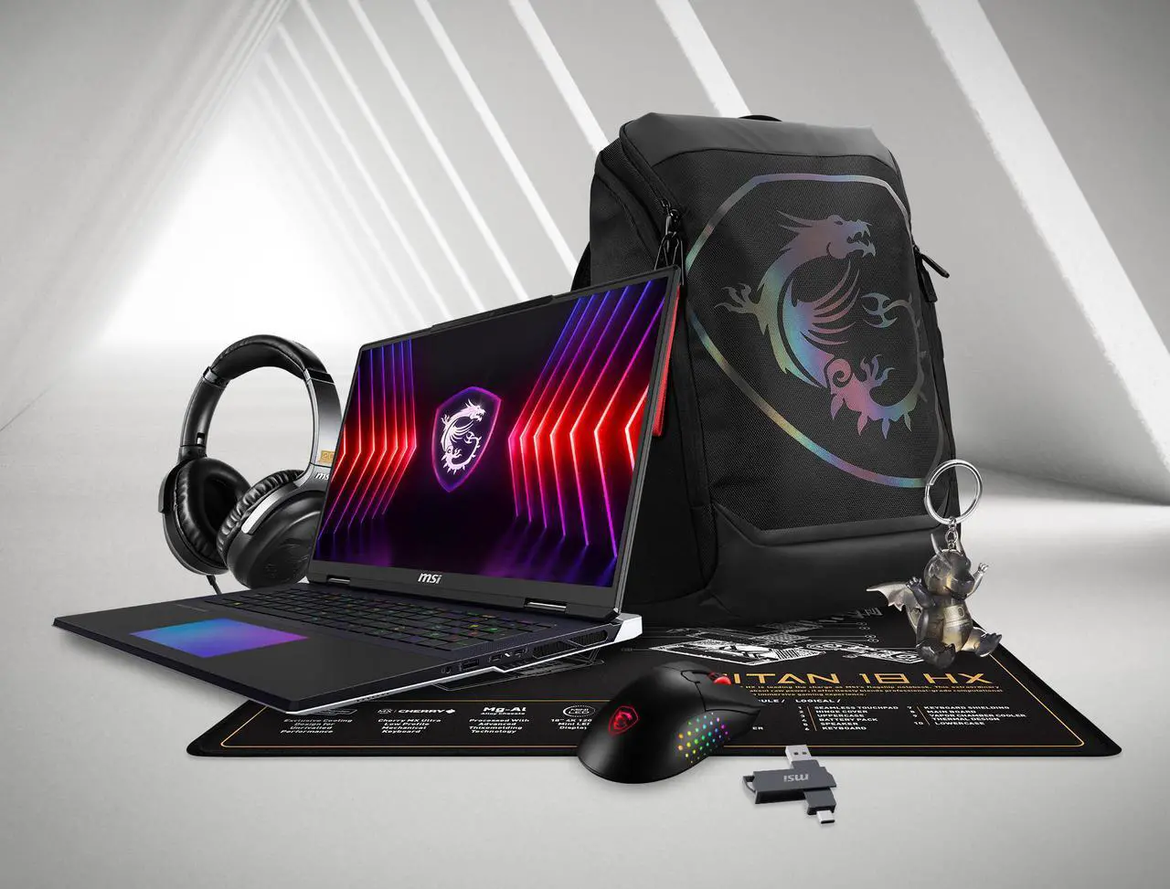 Main image of MSI - 18'' GeForce RTX 4090 Laptop GPU - Intel Core i9-14900HX  - 128GB Memory - 4 TB PCIe SSD - Windows 11 Pro - Gaming Laptop - 120 Hz Mini LED (Titan 18 HX A14VIG-288US )