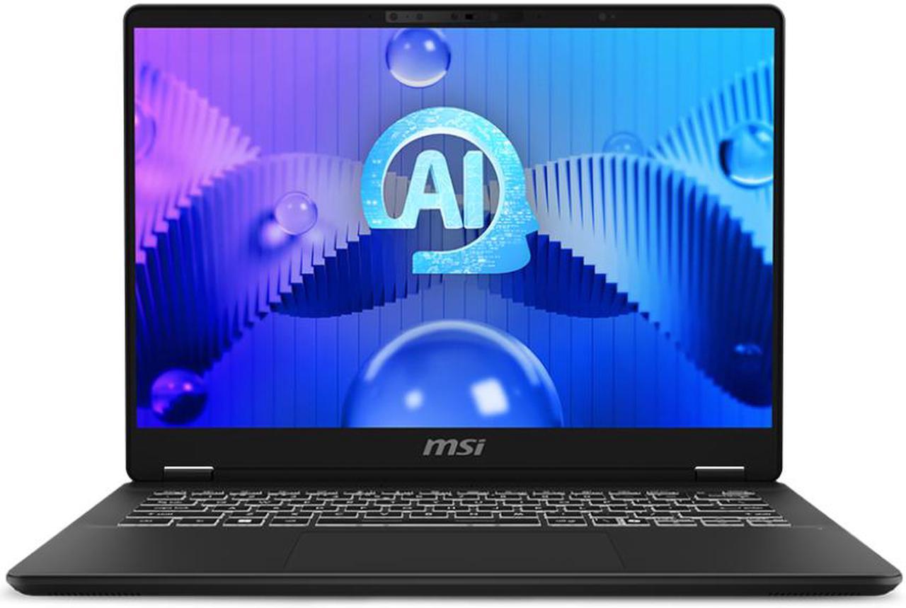 MSI Prestige 14 AI Studio C1U Laptop Intel Core Ultra 5-125H 16GB Memory 512GB NVMe SSD NVIDIA GeForce RTX3050 Laptop GPU 14" 16:10 FHD IPS Display Windows 11 Home