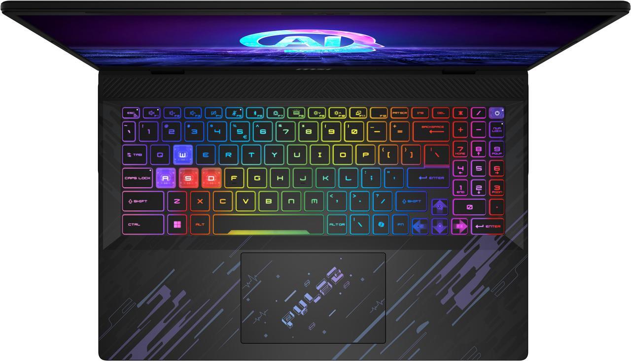 Alt view image 7 of 18 - MSI Pulse - 16" GeForce RTX 4070 Laptop GPU - Intel Core Ultra 9 185H  - 32GB Memory - 1 TB PCIe SSD - Windows 11 Home 64-bit - Gaming Laptop - 240 Hz (Pulse 16 AI C1VGKG-077 )