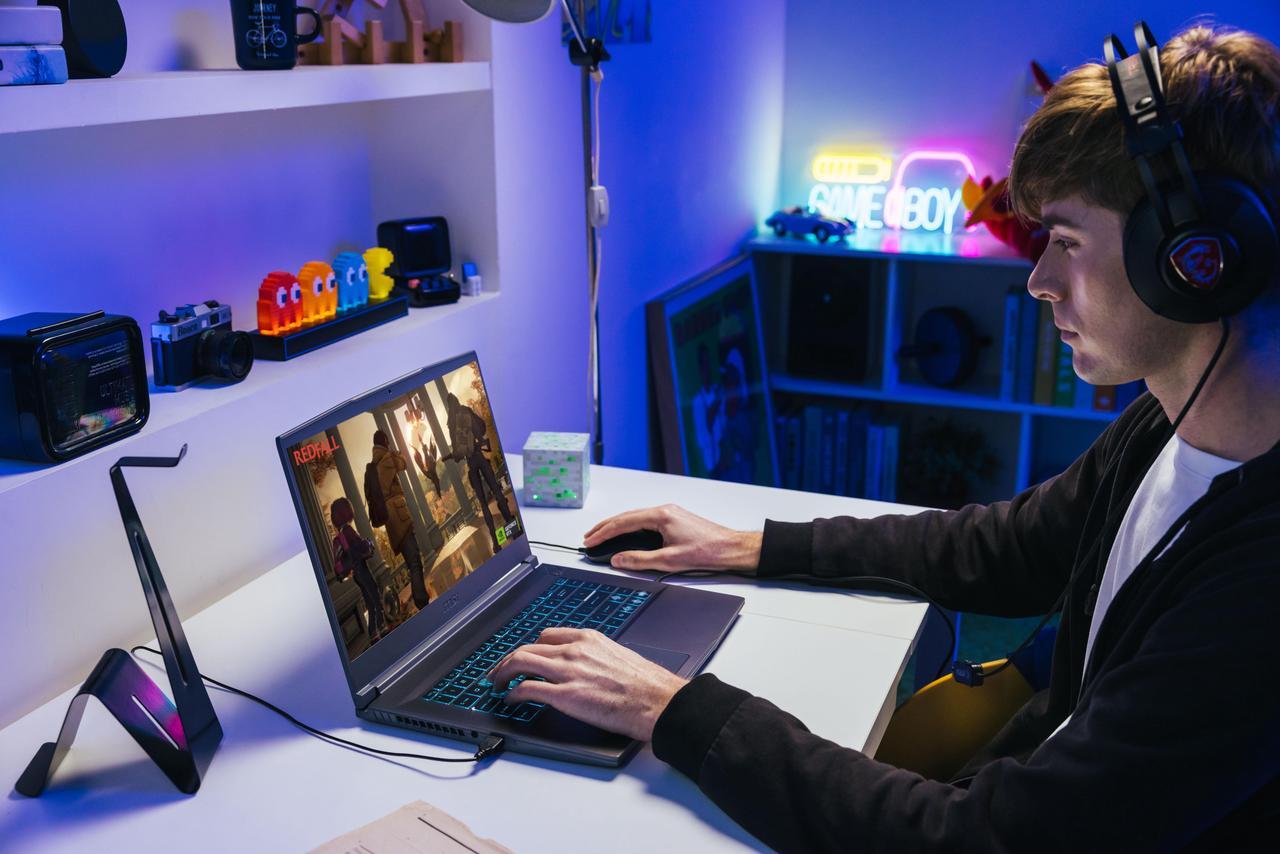 Alt view image 15 of 19 - MSI - 15.6" GeForce RTX 4060 Laptop GPU - AMD Ryzen 9 8945HS - 16GB Memory - 1 TB PCIe SSD - Windows 11 Home 64-bit - Gaming Laptop - 144 Hz IPS (Thin A15 B8VF-270US )