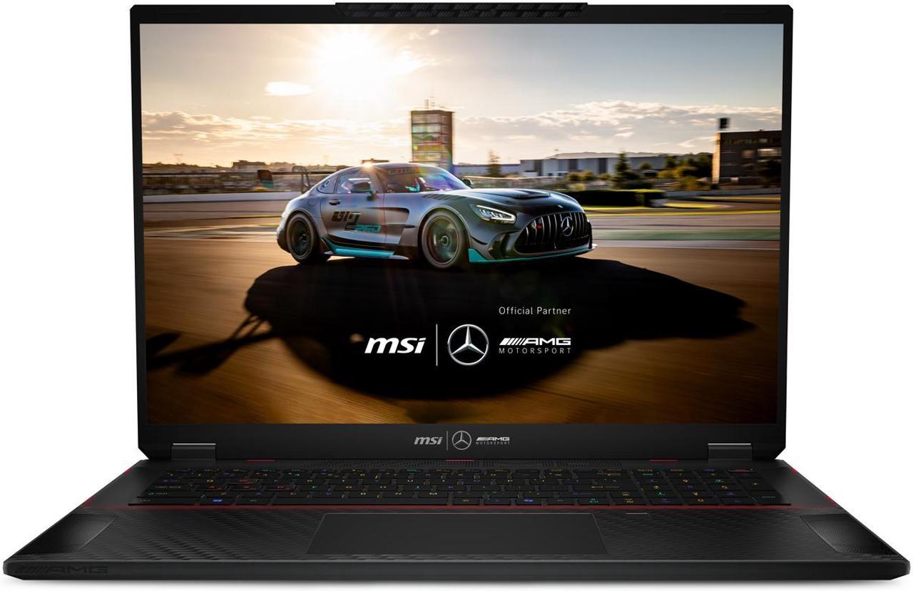 MSI Stealth 18 MercedesAMG AI 18"  UHD+ mini-LED 120Hz Ultra Thin and Light Gaming Laptop Intel® Core™ Ultra9-185H RTX 4080 64GBDR5 2TB NVMe SSD Win 11 Pro