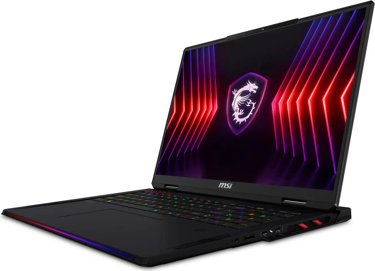 Alt view image 3 of 20 - MSI - 18.0" GeForce RTX 4090 Laptop GPU - AMD Ryzen 9 7945HX3D  - 32GB Memory - 1 TB PCIe SSD - Windows 11 Home 64-bit - Gaming Laptop - 240 Hz IPS (Raider A18 HX A7VIG-022US )